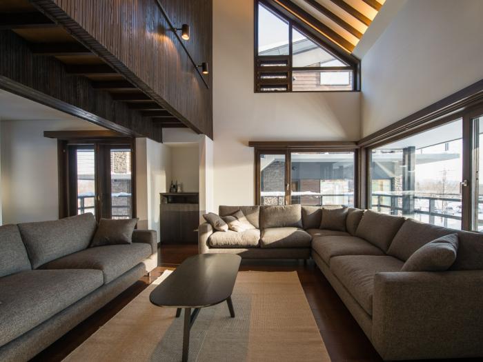 La Plagne - living room with large window living room with large window