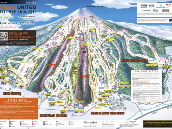 The Niseko United Trail map