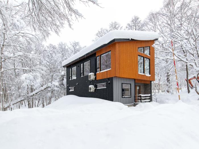 A house in a snowy scene