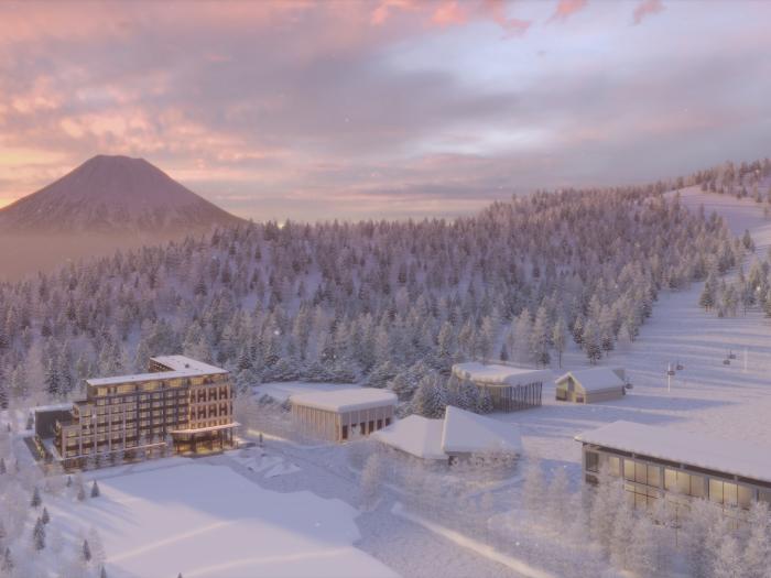 A CGI sunset view of Nikko Style Hotel