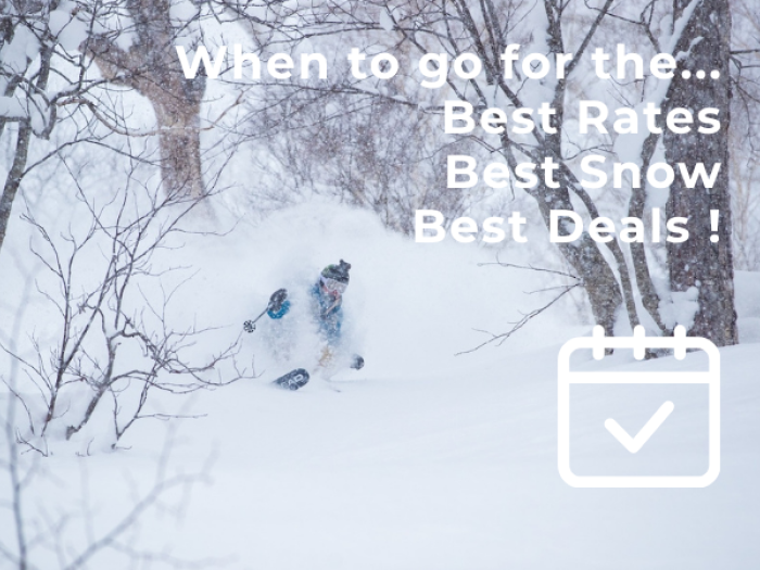 A skier makes a turn in deep snow