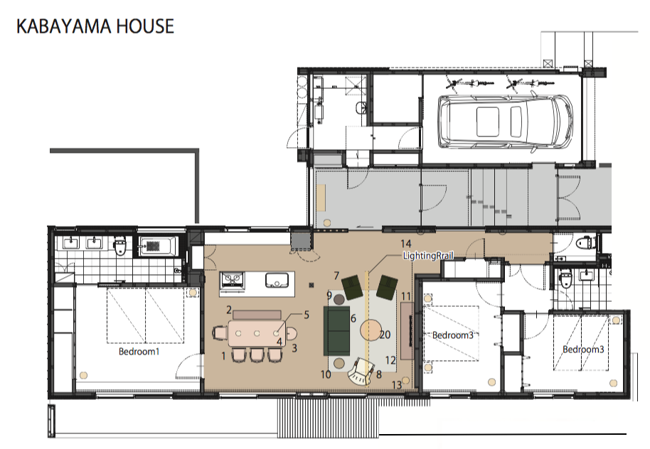 Kabayama House floor plan