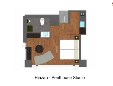 Hinzan penthouse studio floor plan