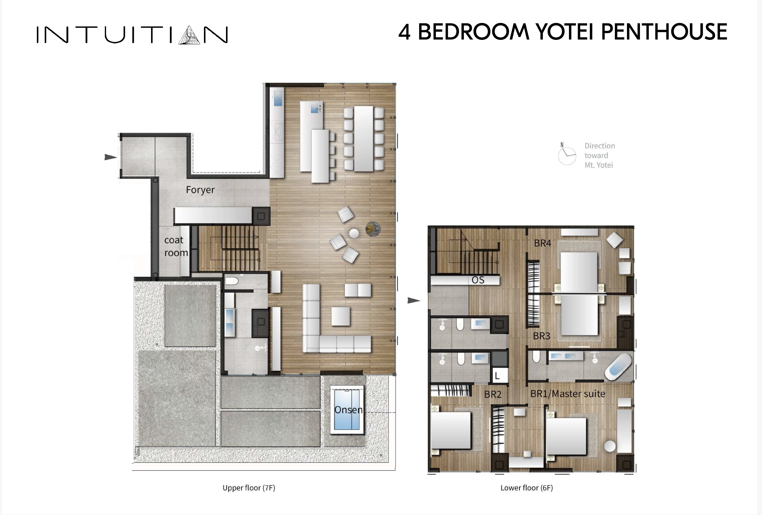 Intuition Niseko_4 bedroom Penthouse_floor plan