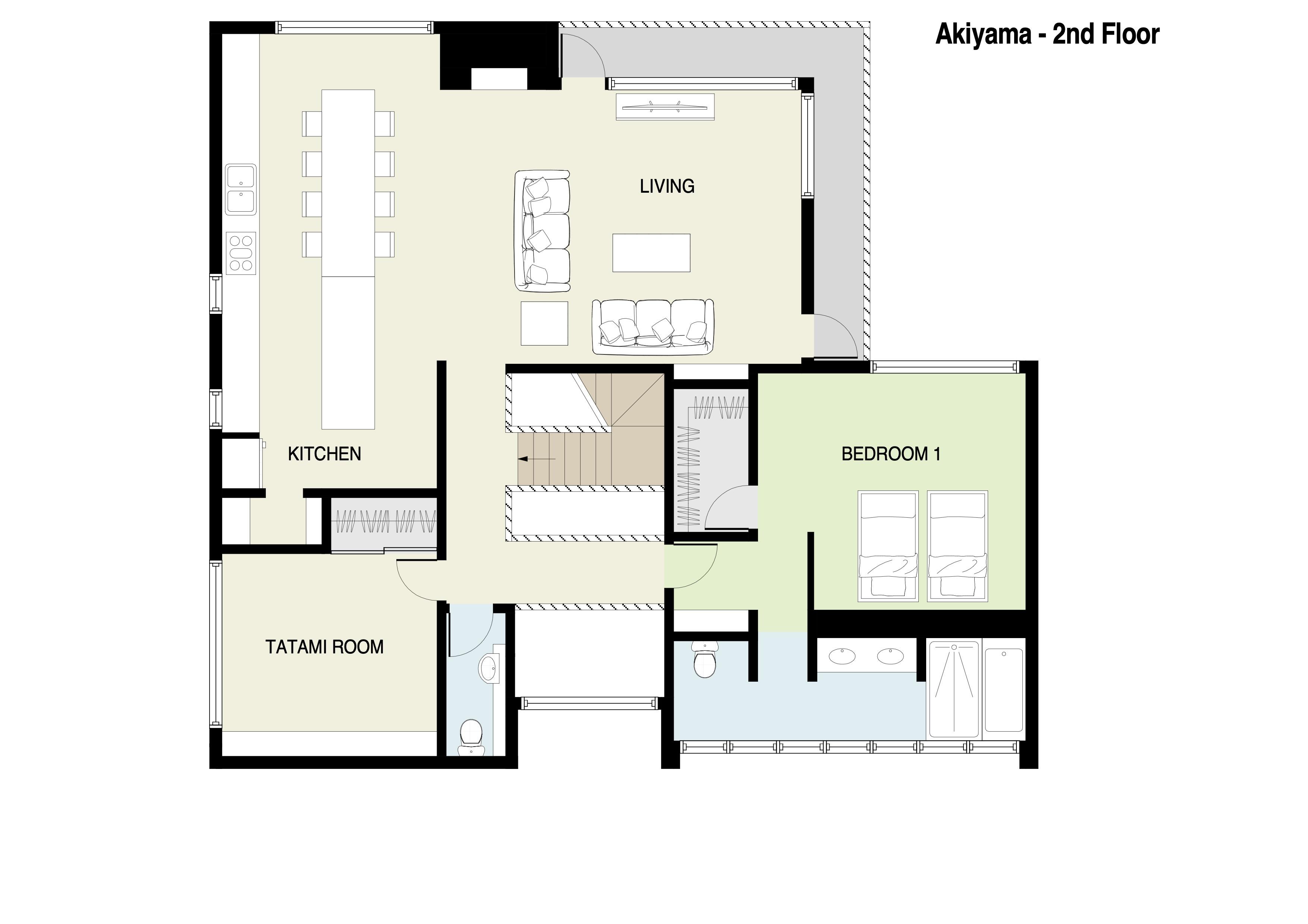 Akiyama Second Floor Plans