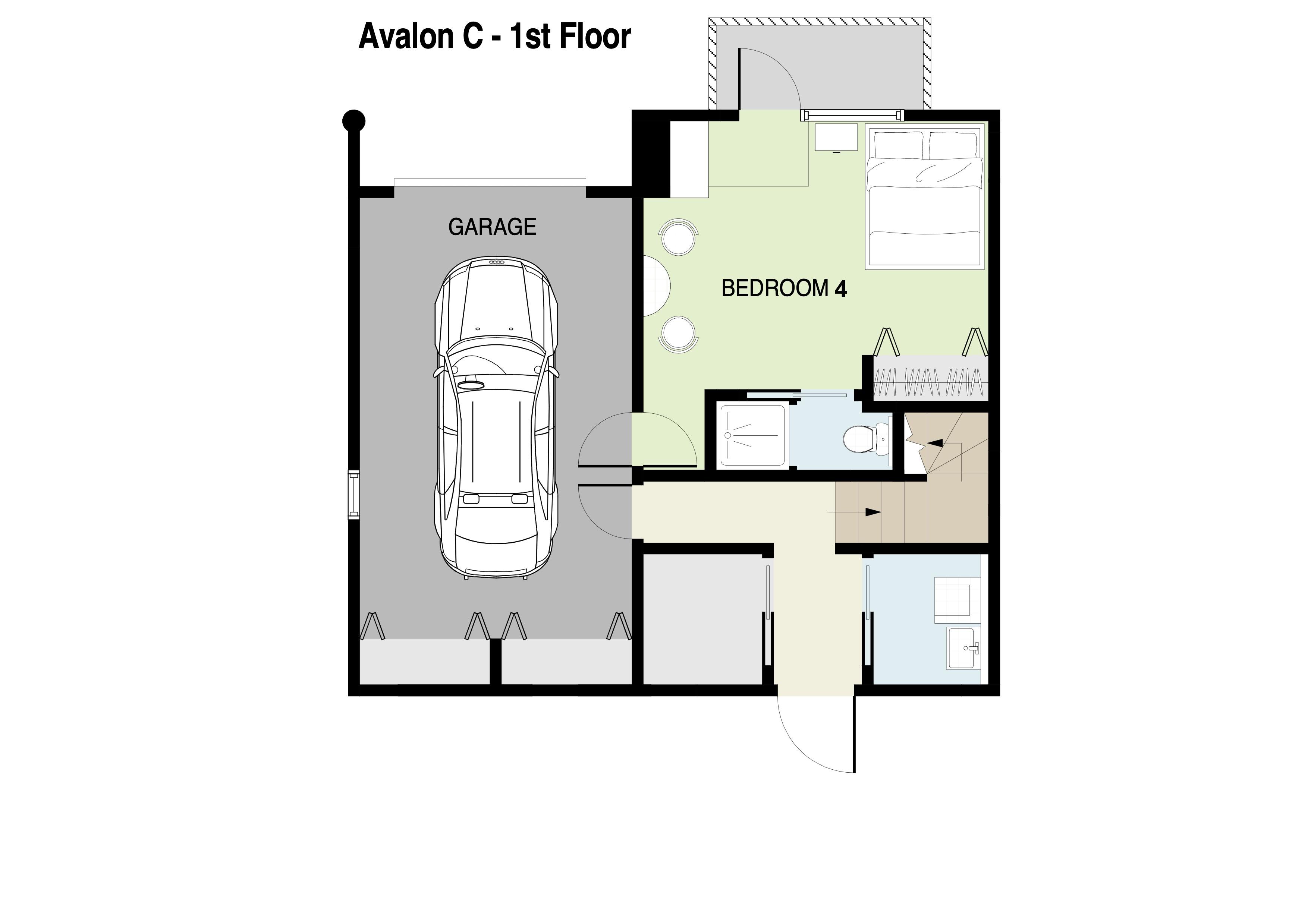 Avalon C 1st floor plans
