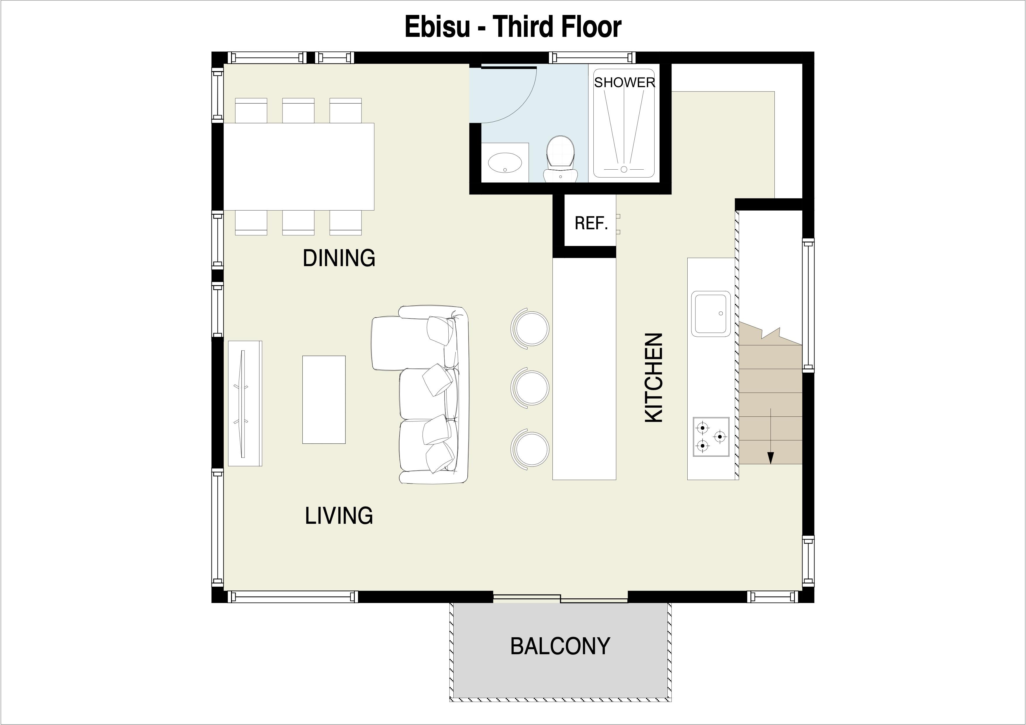 Ebisu 3rd Floor Plan
