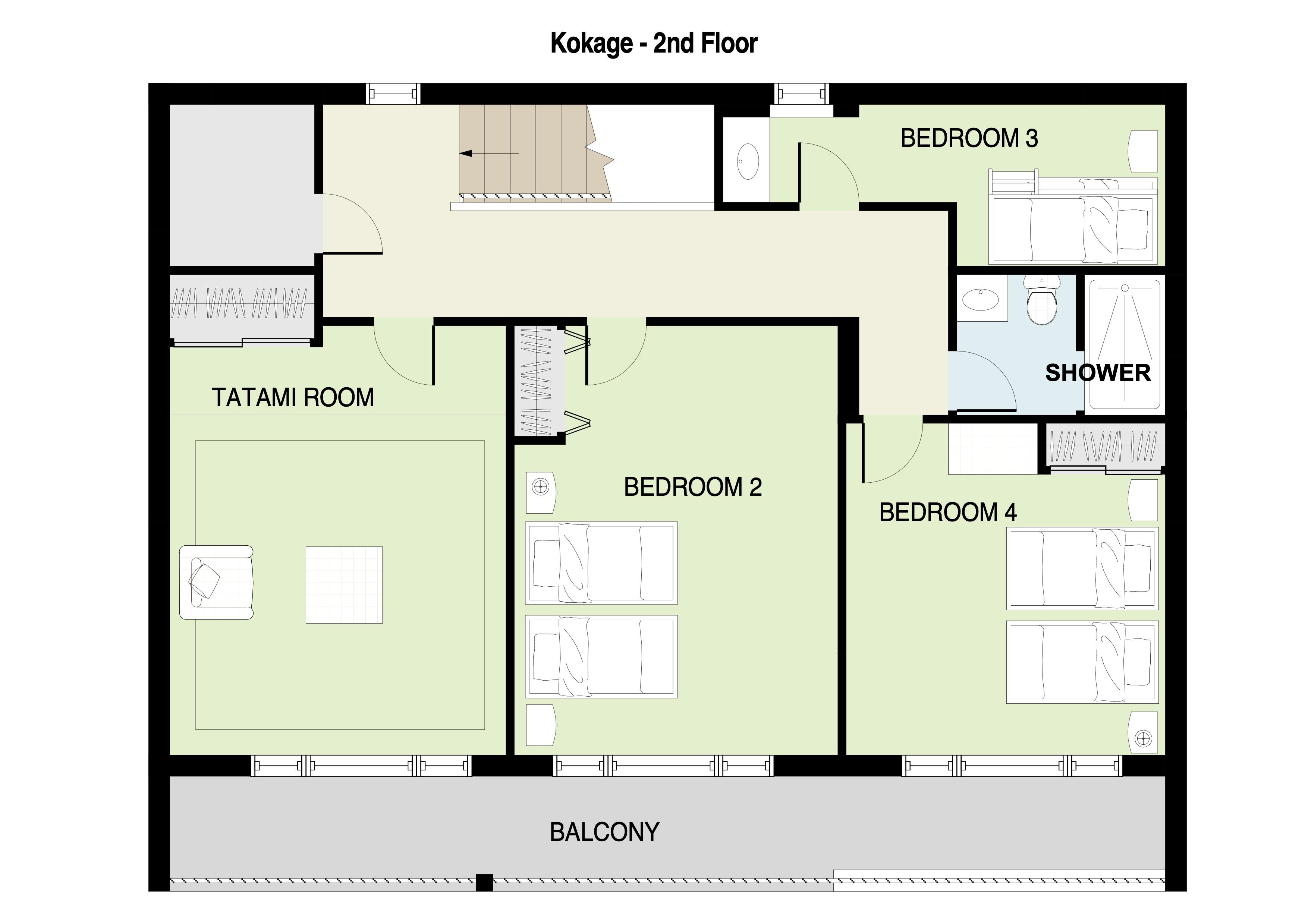 Kokage 2nd floor plan