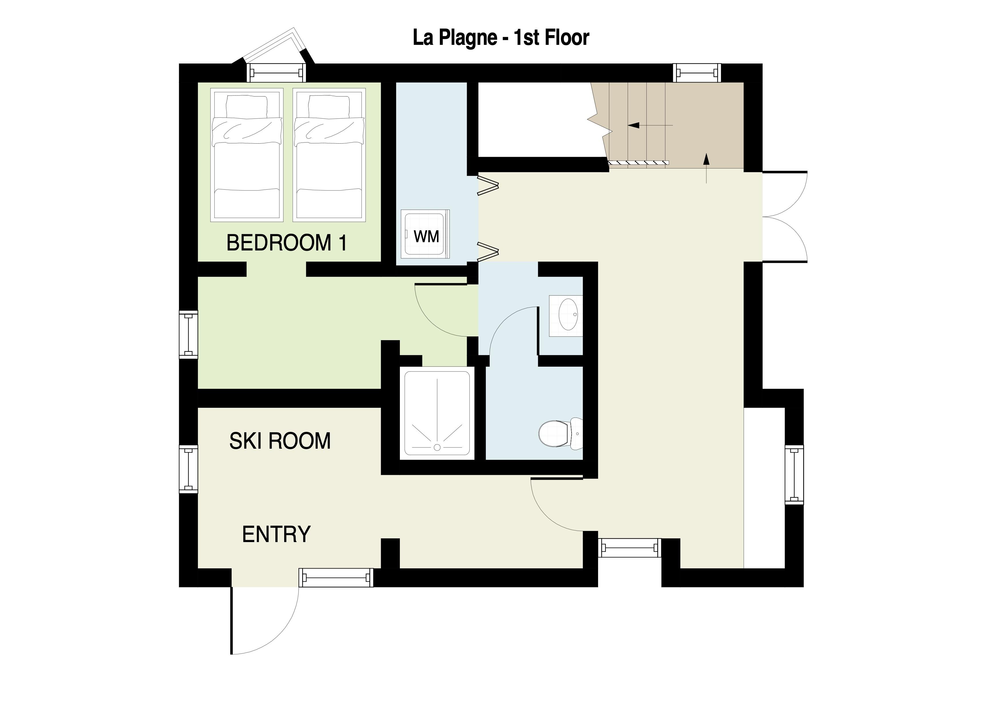 La Plagne 1st Floor Plan