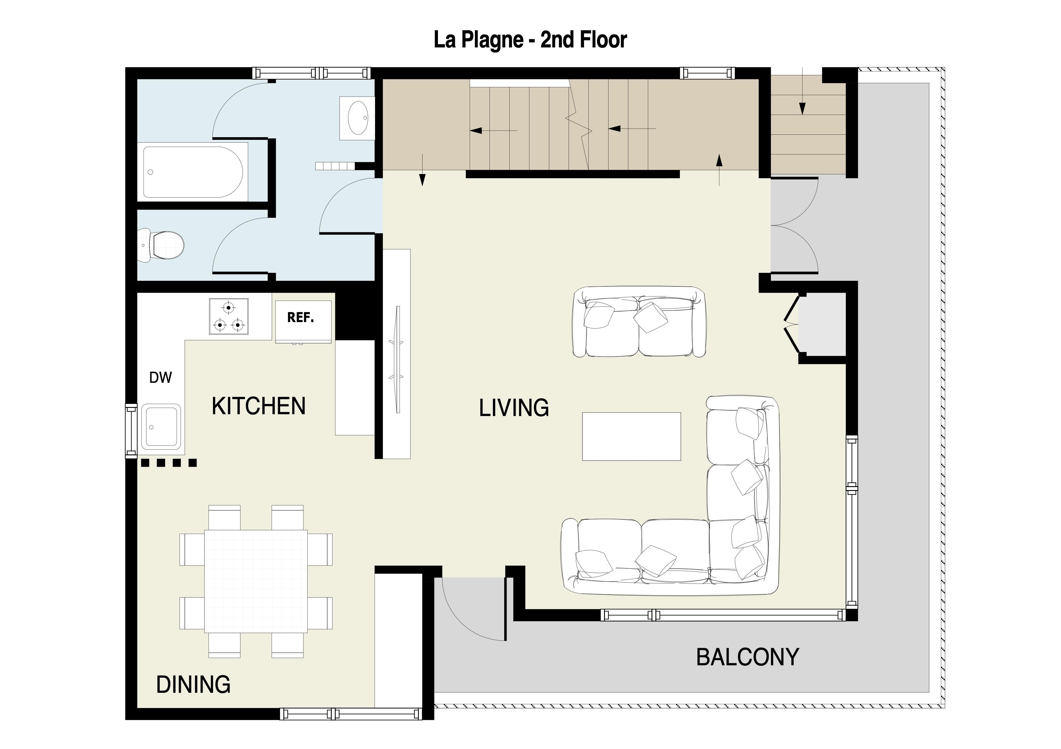 La Plagne 2nd Floor Plan