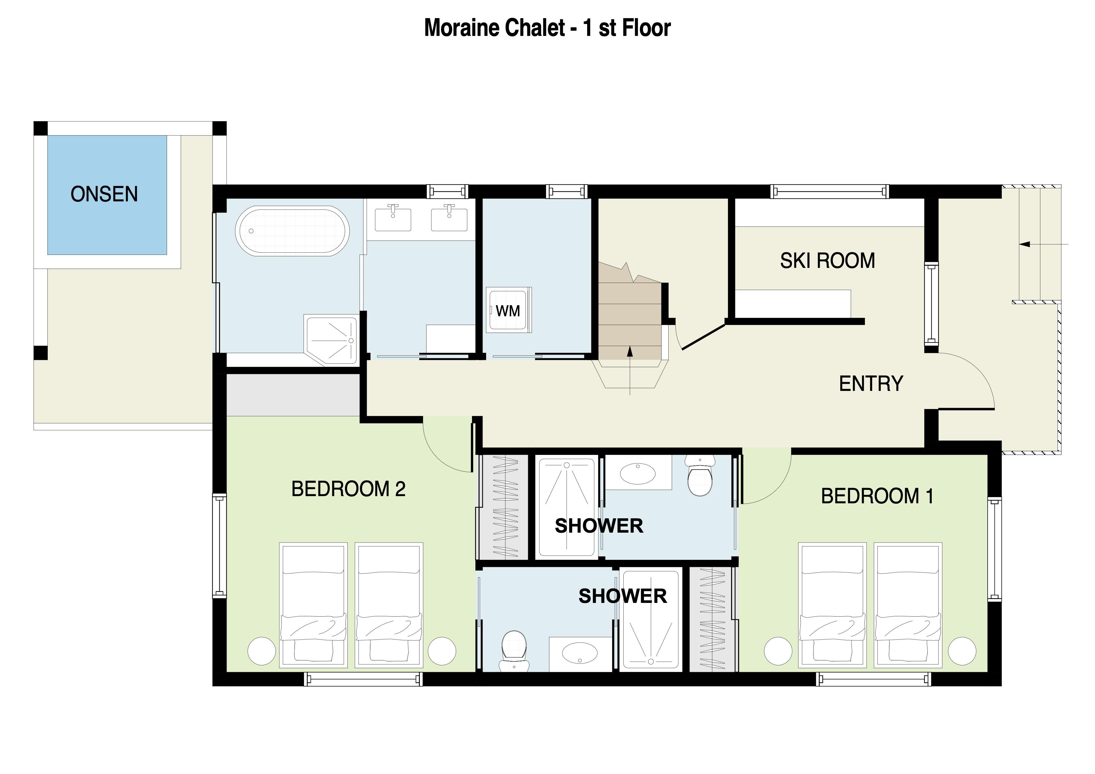Moraine Chalet 1st Floor Plan
