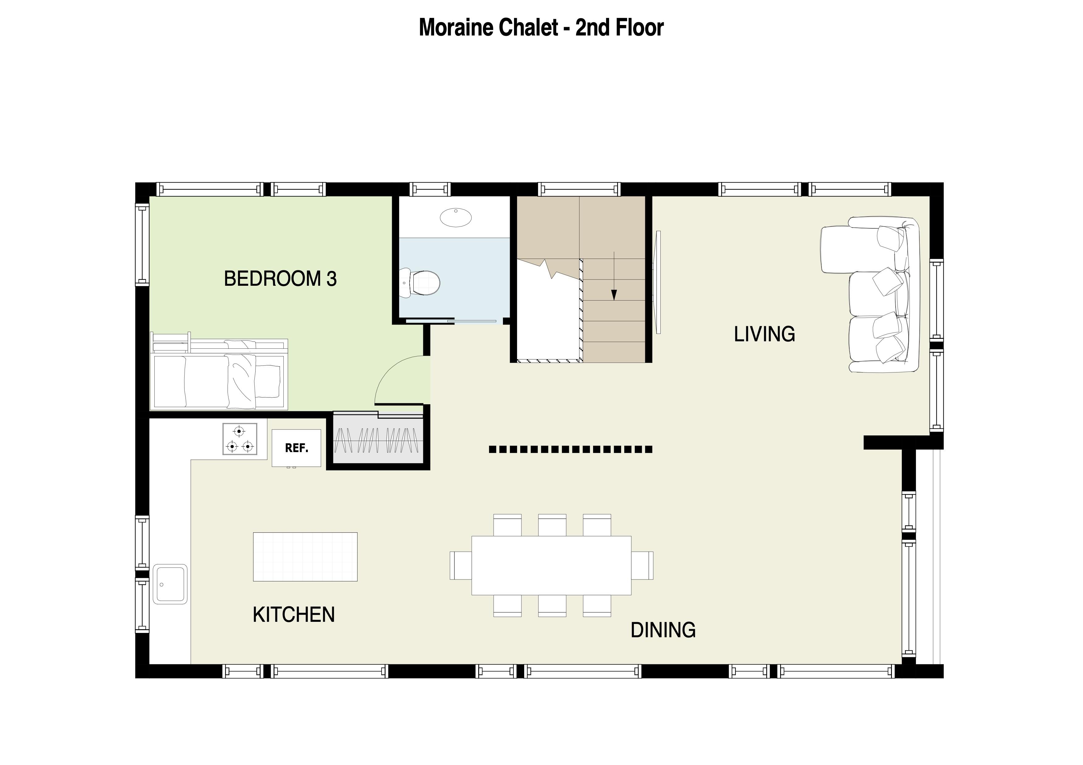 Moraine Chalet 2nd Floor Plan