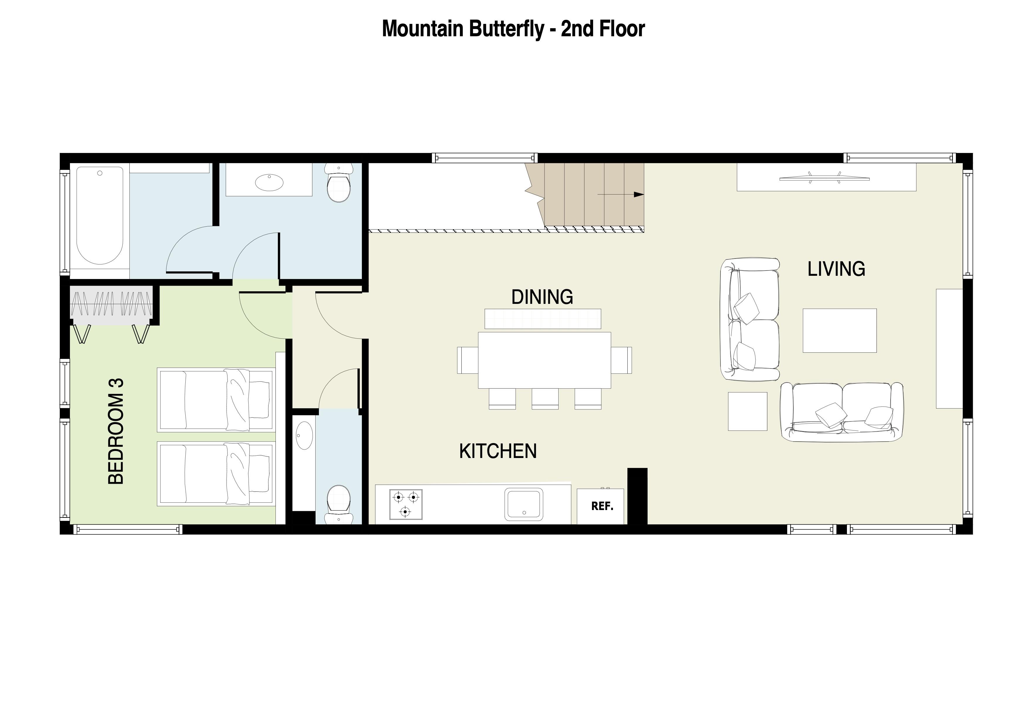 Mountain Butterfly First Floor Plan