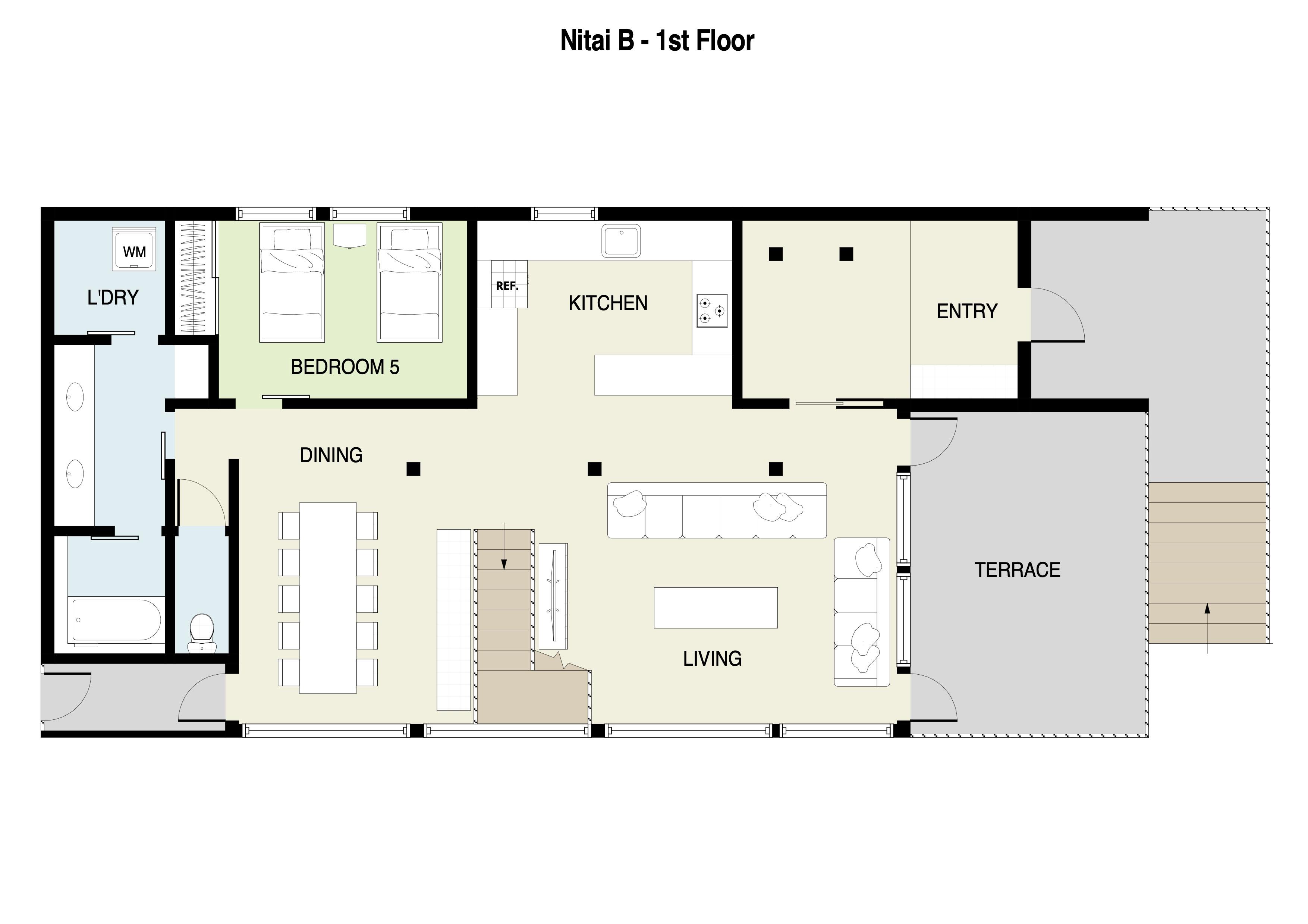 Nitai B 1st floor plans