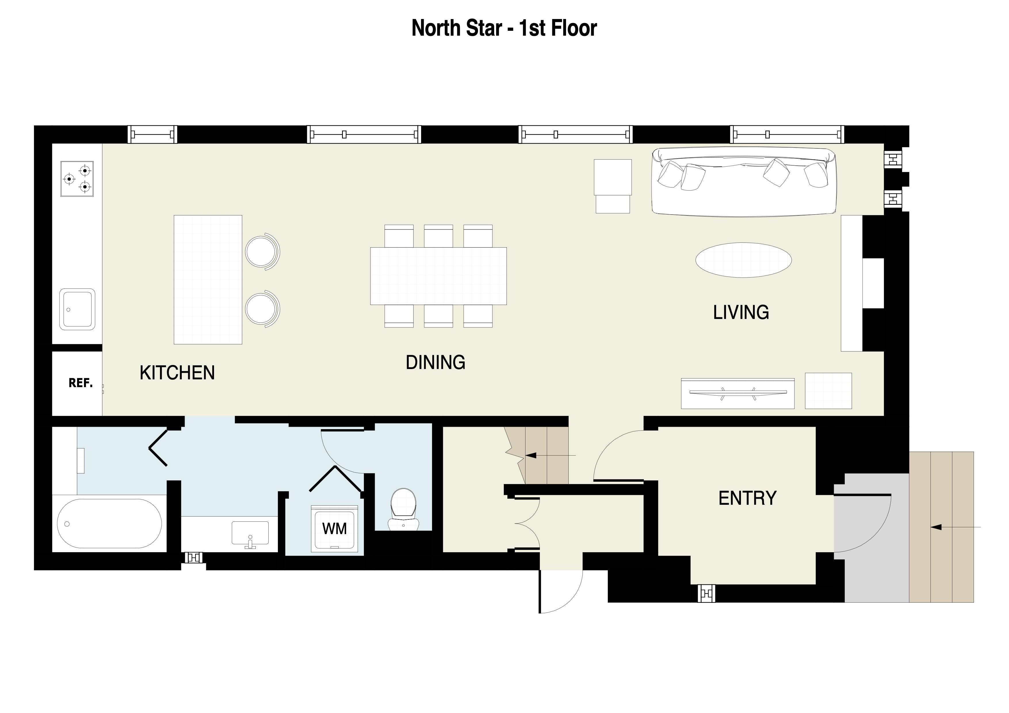 North Star 1st floor plans
