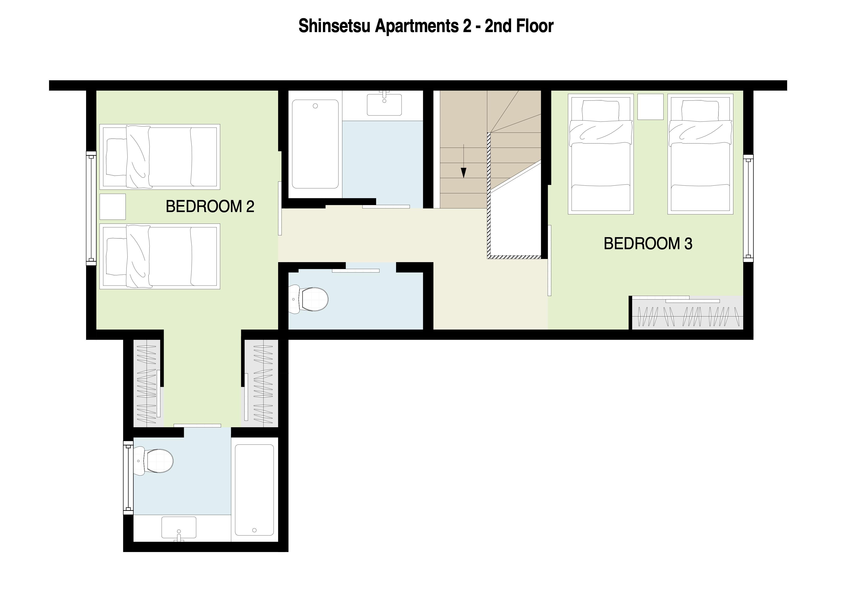Shinsetsu Apartments 2 2nd Floor plan