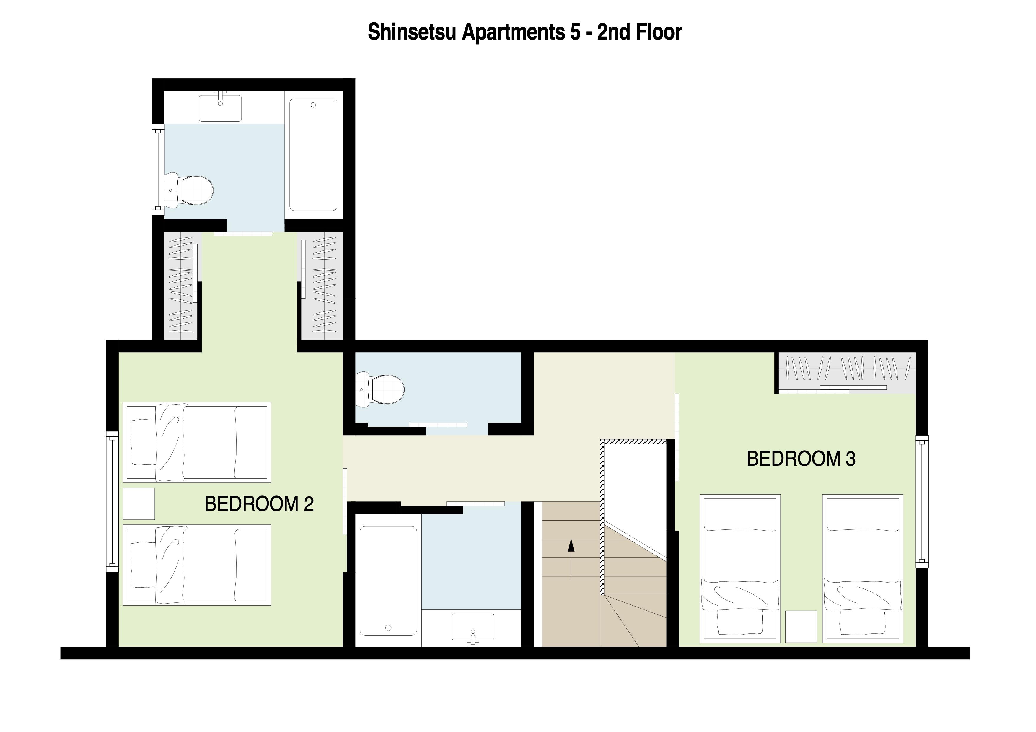 Shinsetsu Apartments 5  2nd Floor plan