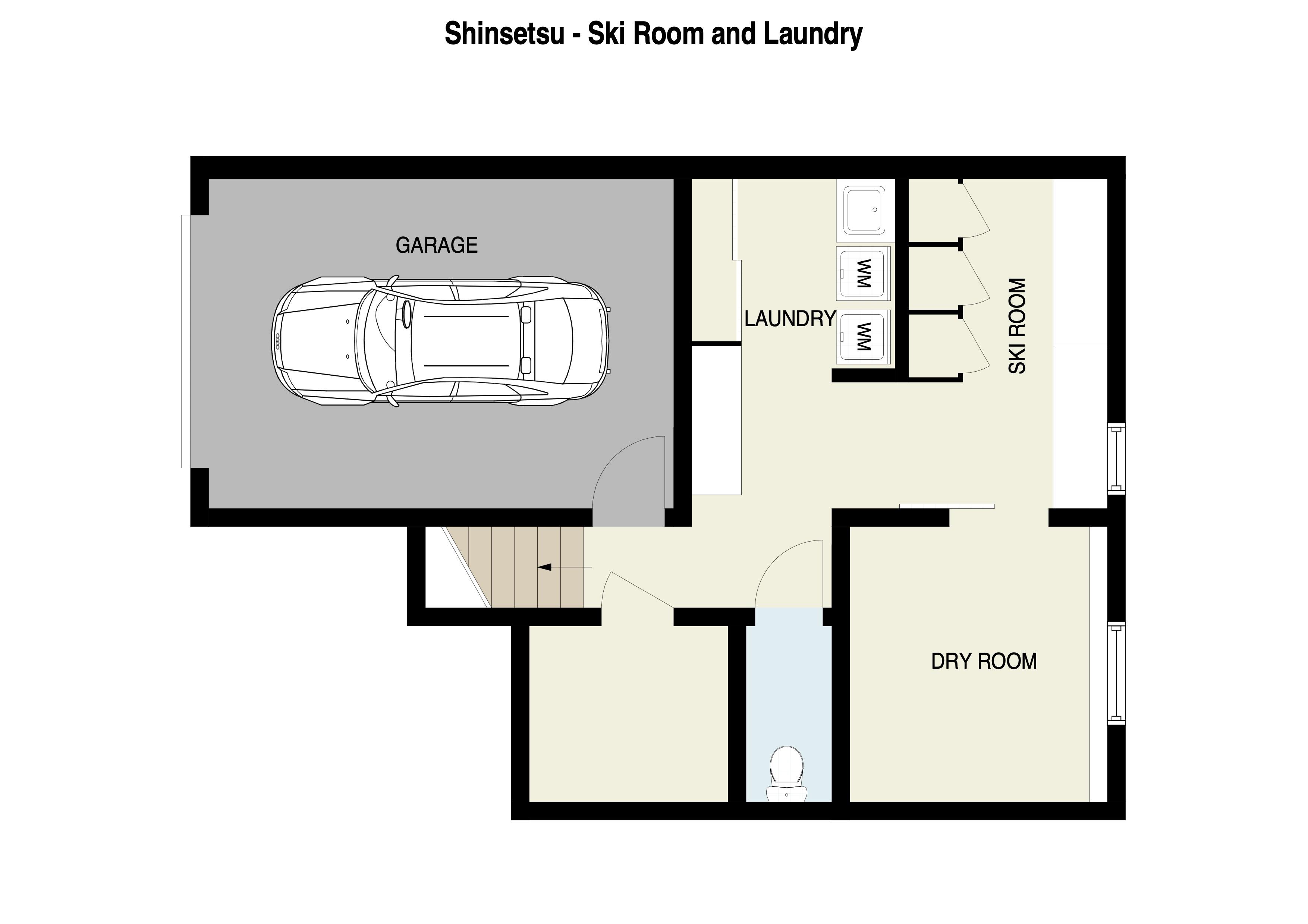 Shinsetsu Ski Room and Laundry floor plan