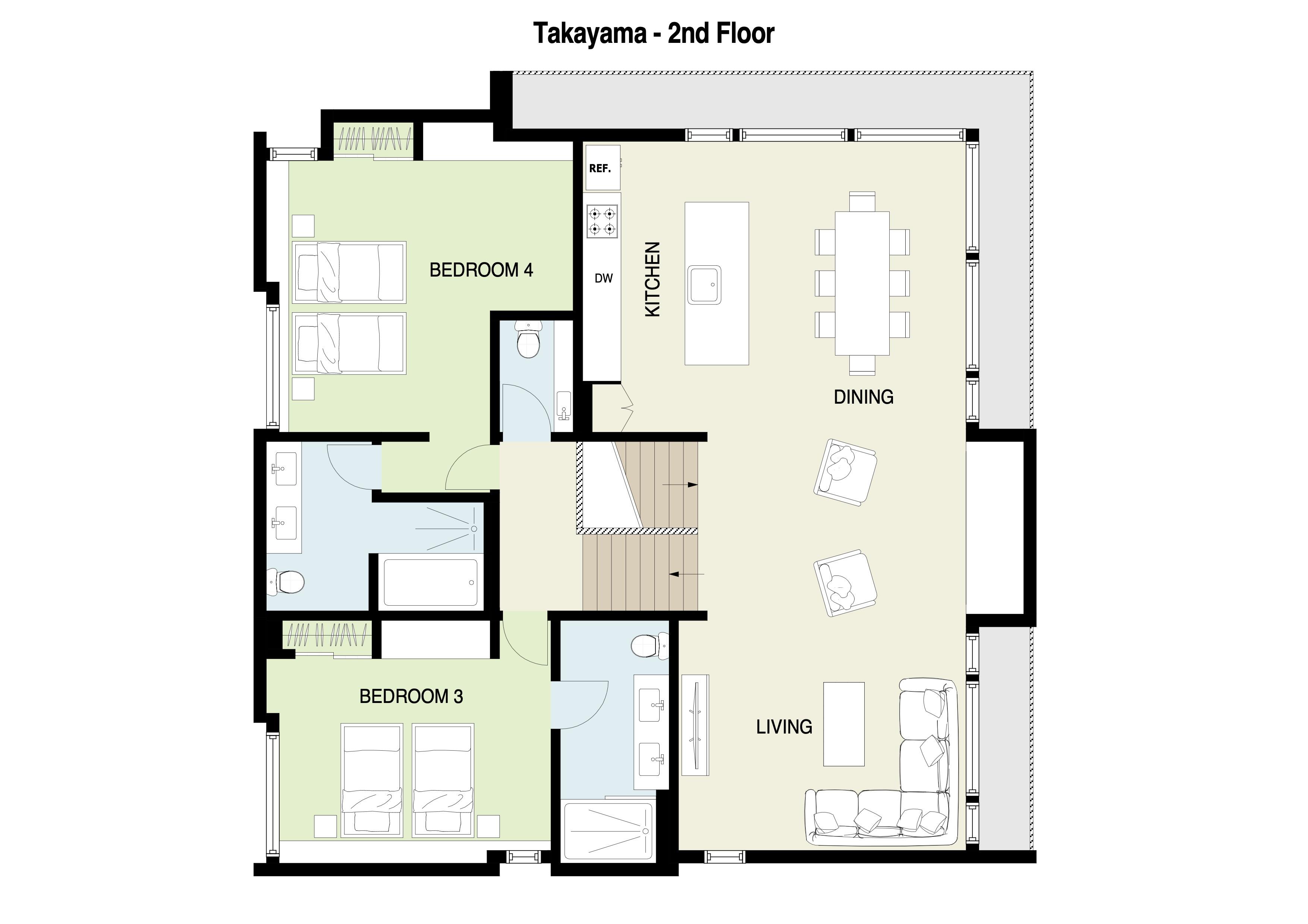 Takayama 2nd Floor Plan