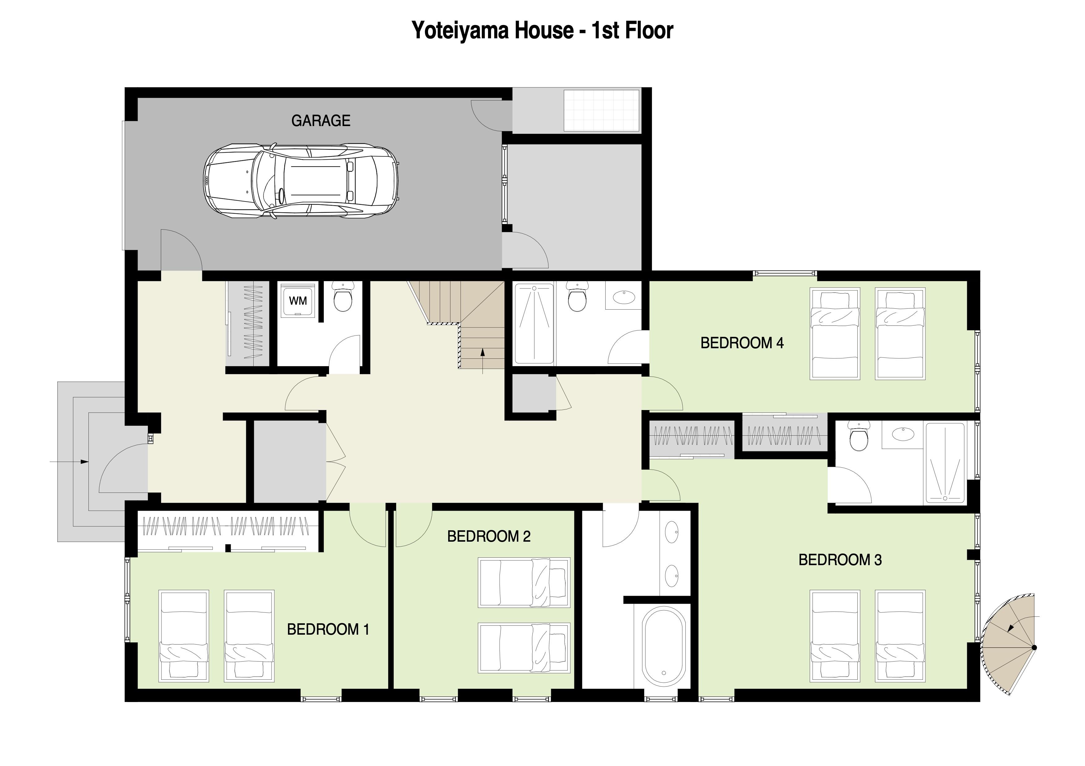 Yoteiyama 1st Floor Plan