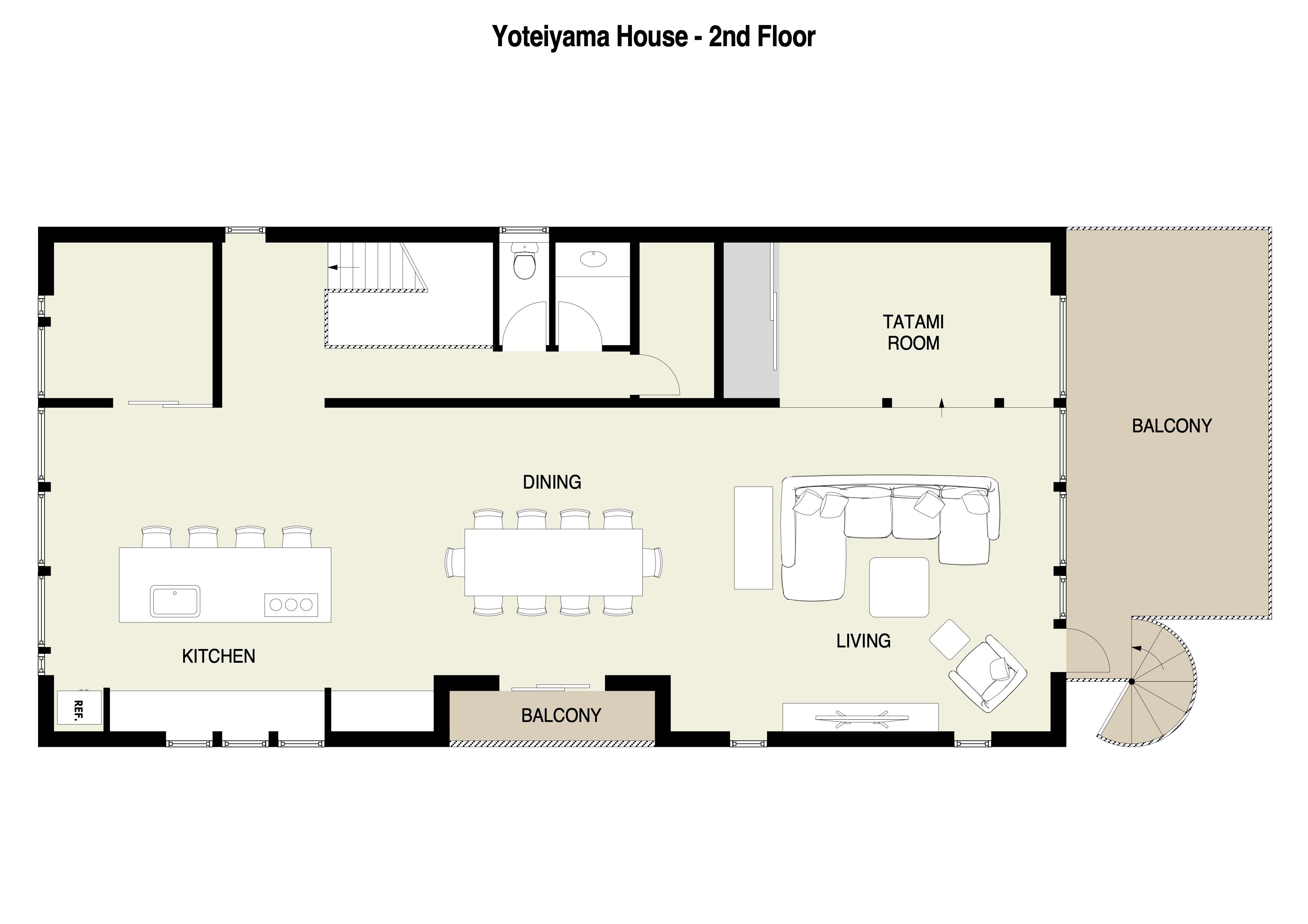 Yoteiyama 2nd Floor Plan
