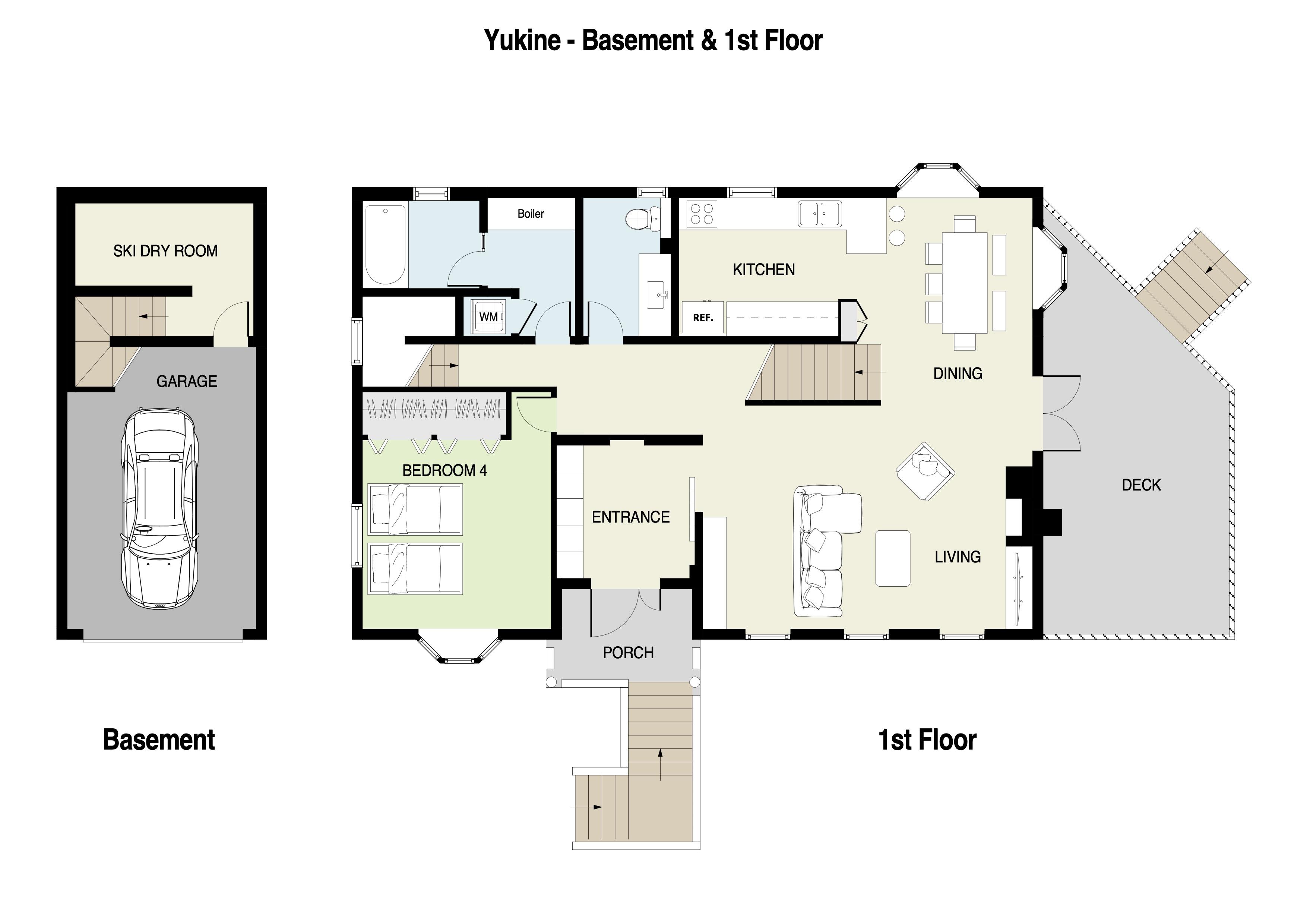 Yukine 1st floor plans