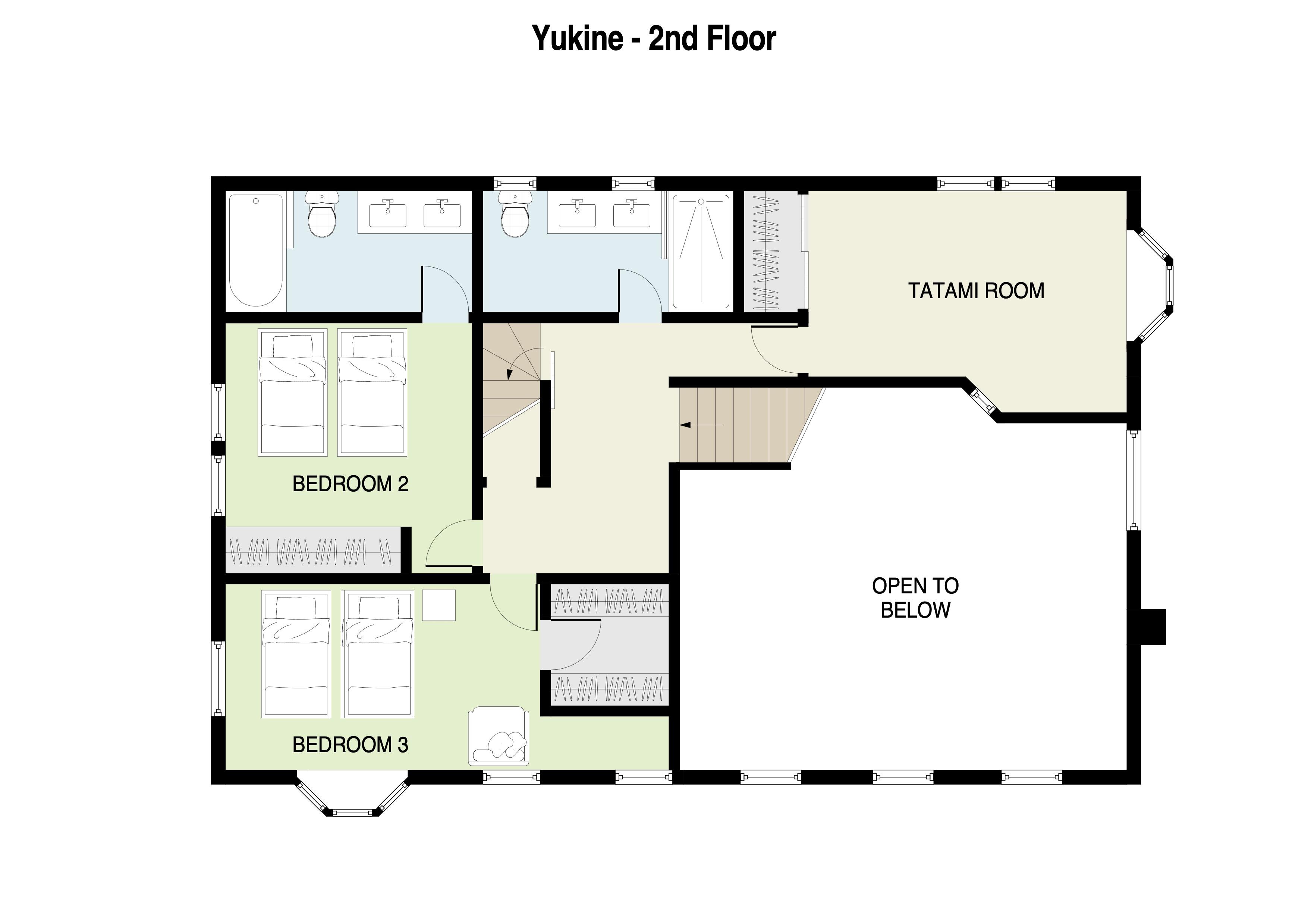 Yukine 2nd floor plans