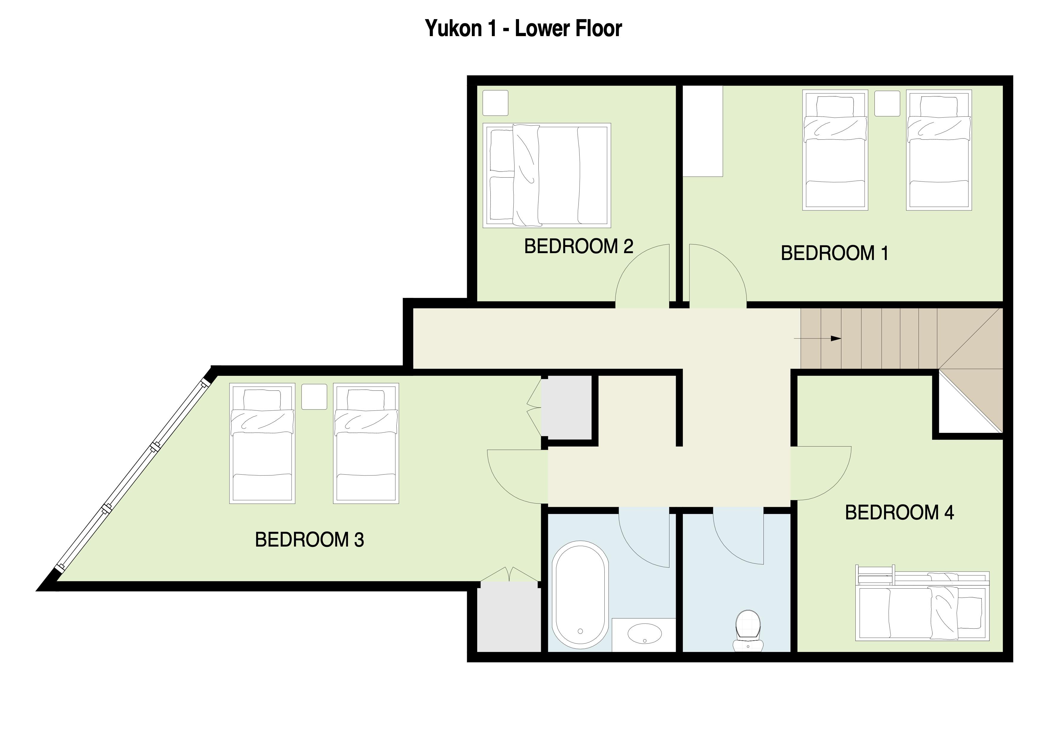Yukon 1 Lower Level Floor Plan