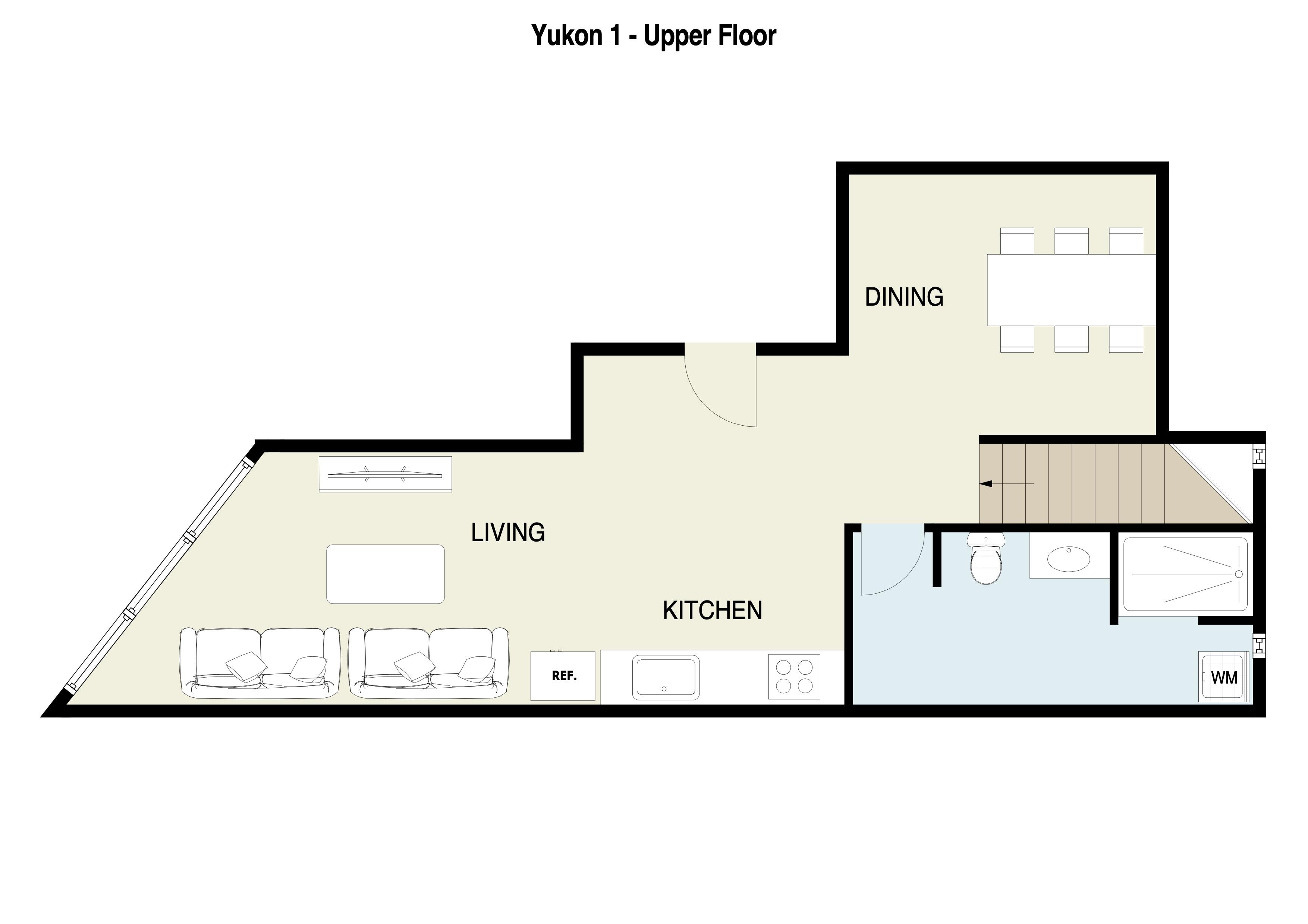 Yukon 1 Upper Level Floor Plan