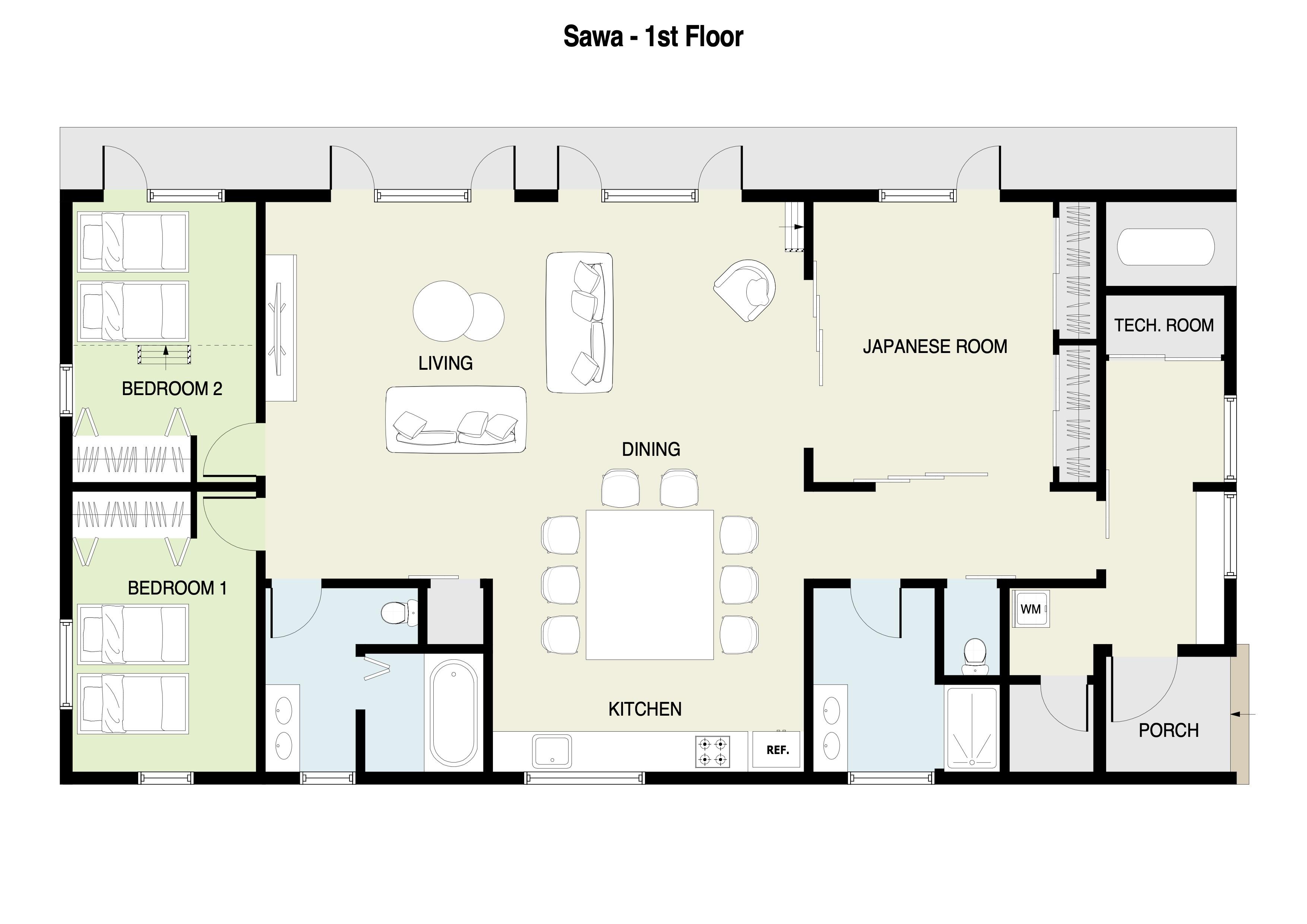 Sawa Chalet 1st Floor Plan