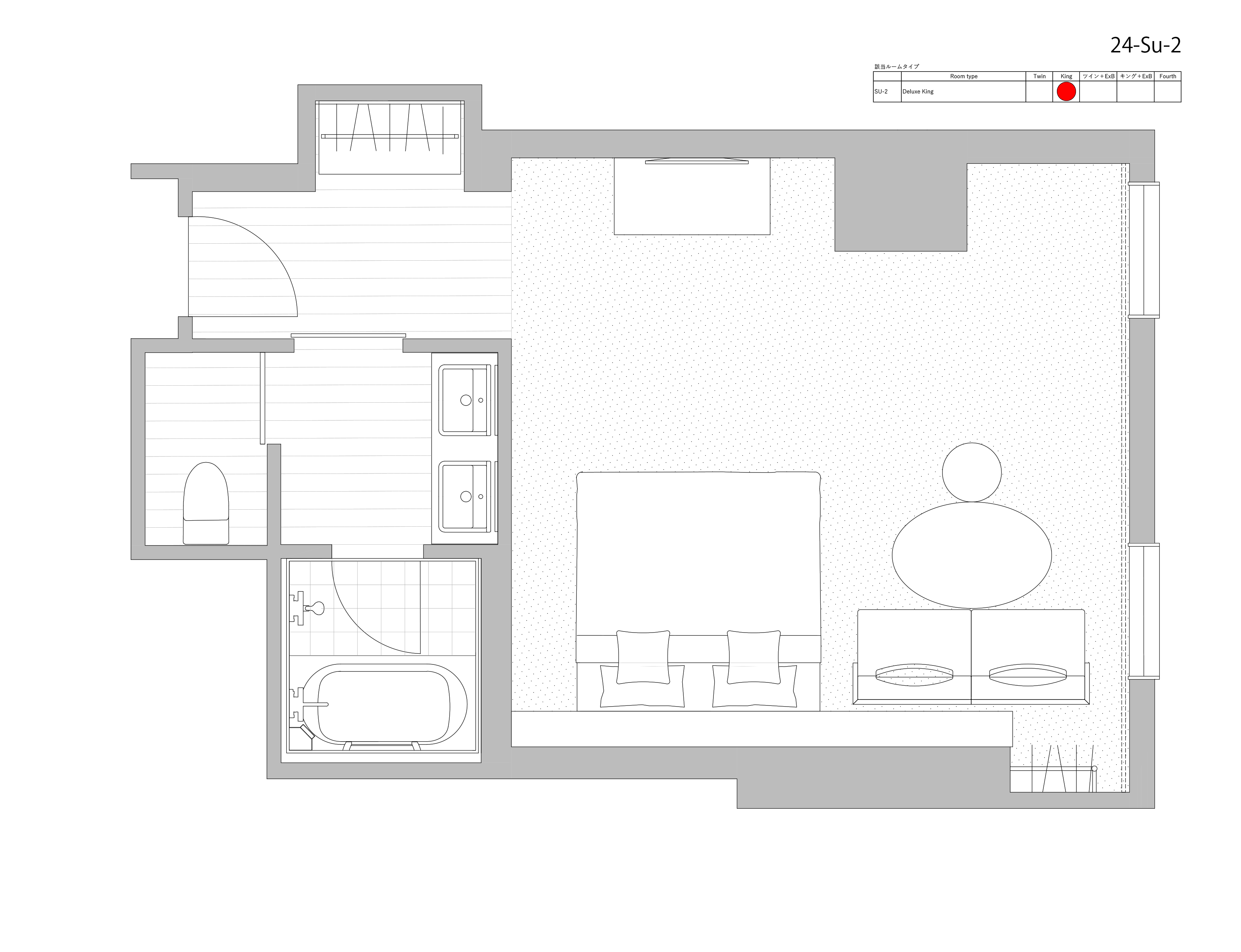 Nikko Style - deluxe King floor plan