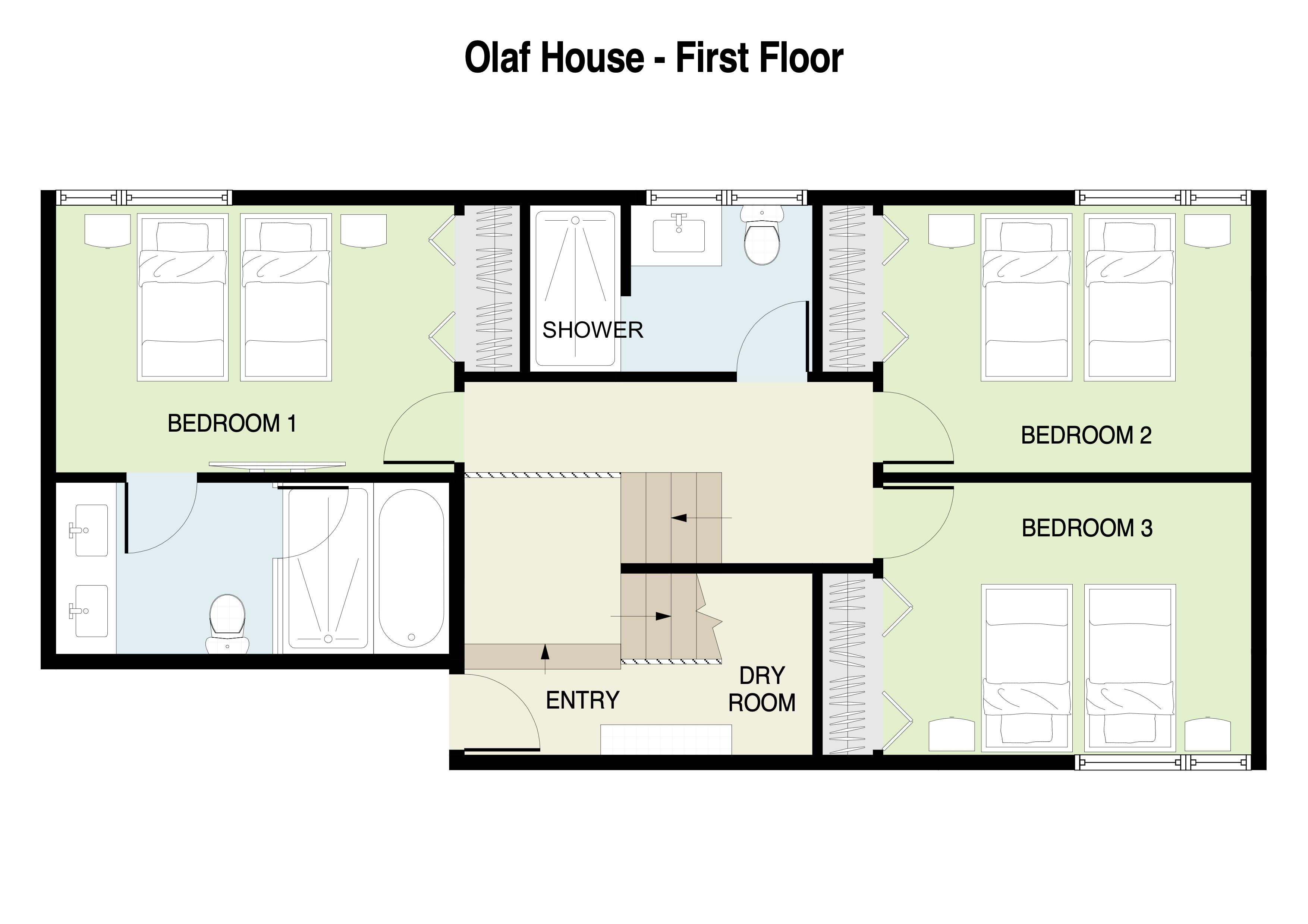 Olaf House First Floor Plan