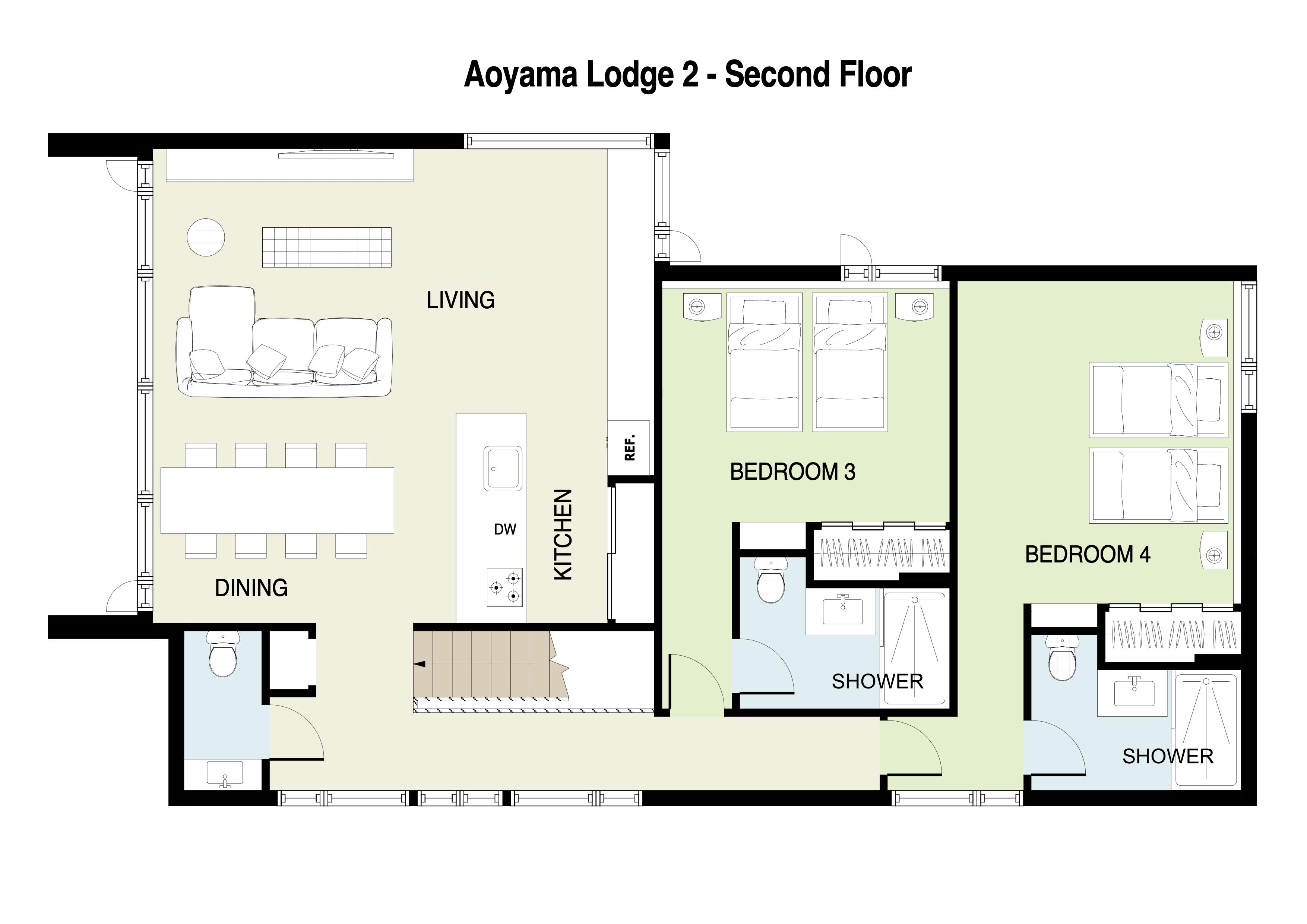 Aoyama Lodge 2 second Floor plan