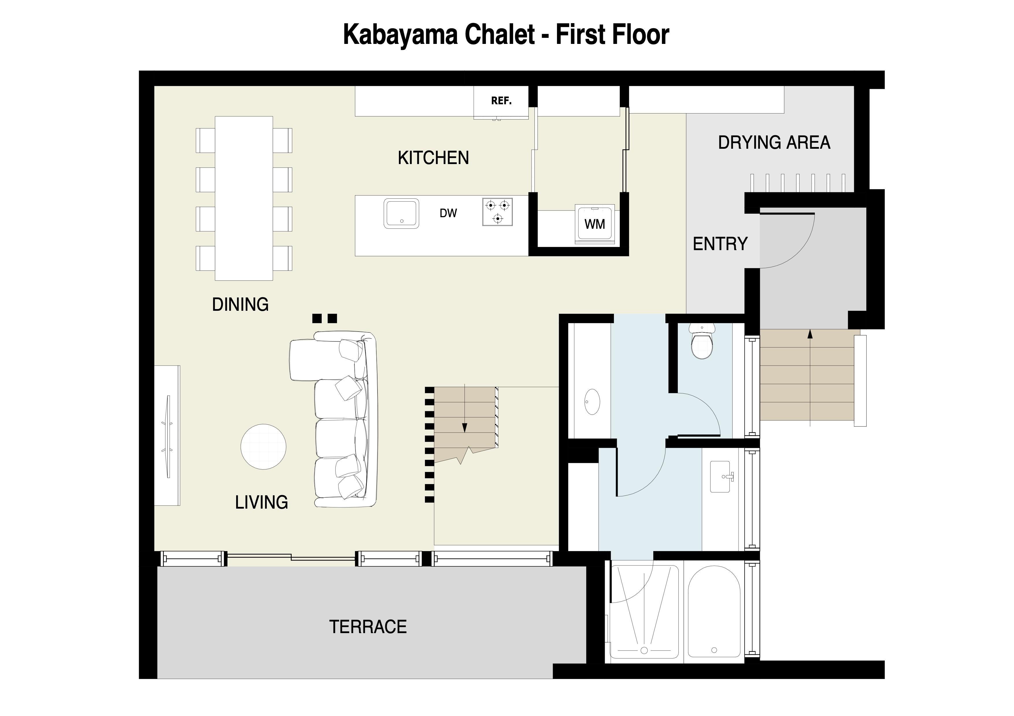 kabayama Chalet First Floor plan