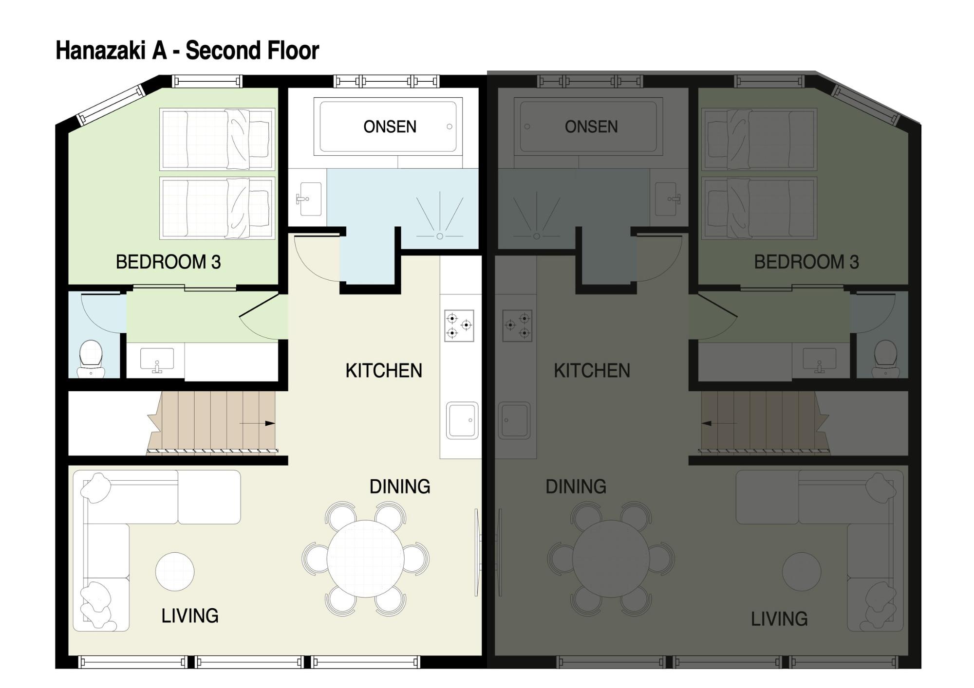 A second floor floor plan