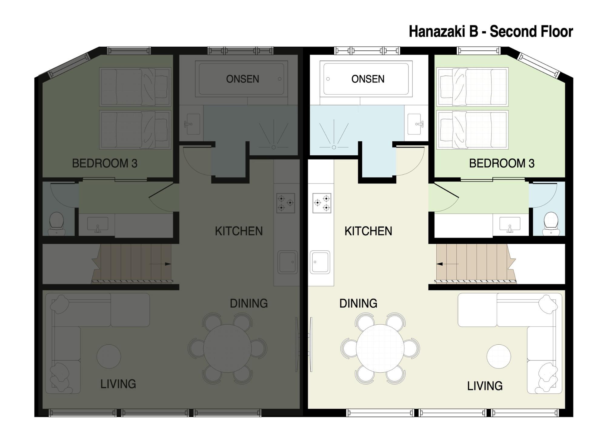 A second floor floor plan
