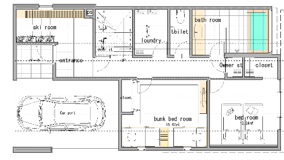 A first Floor floor plan.