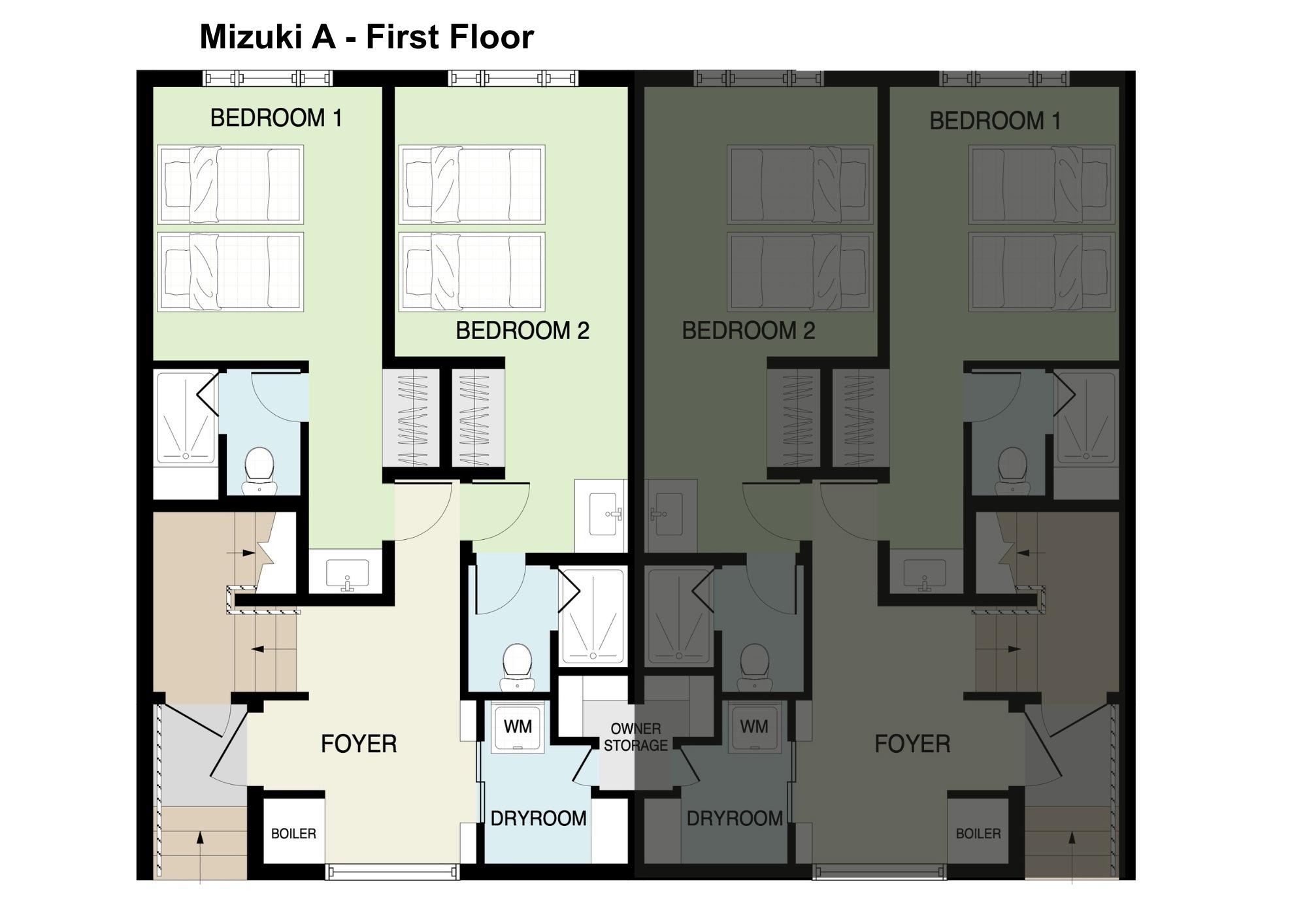 Mizuki A 1st floor plans