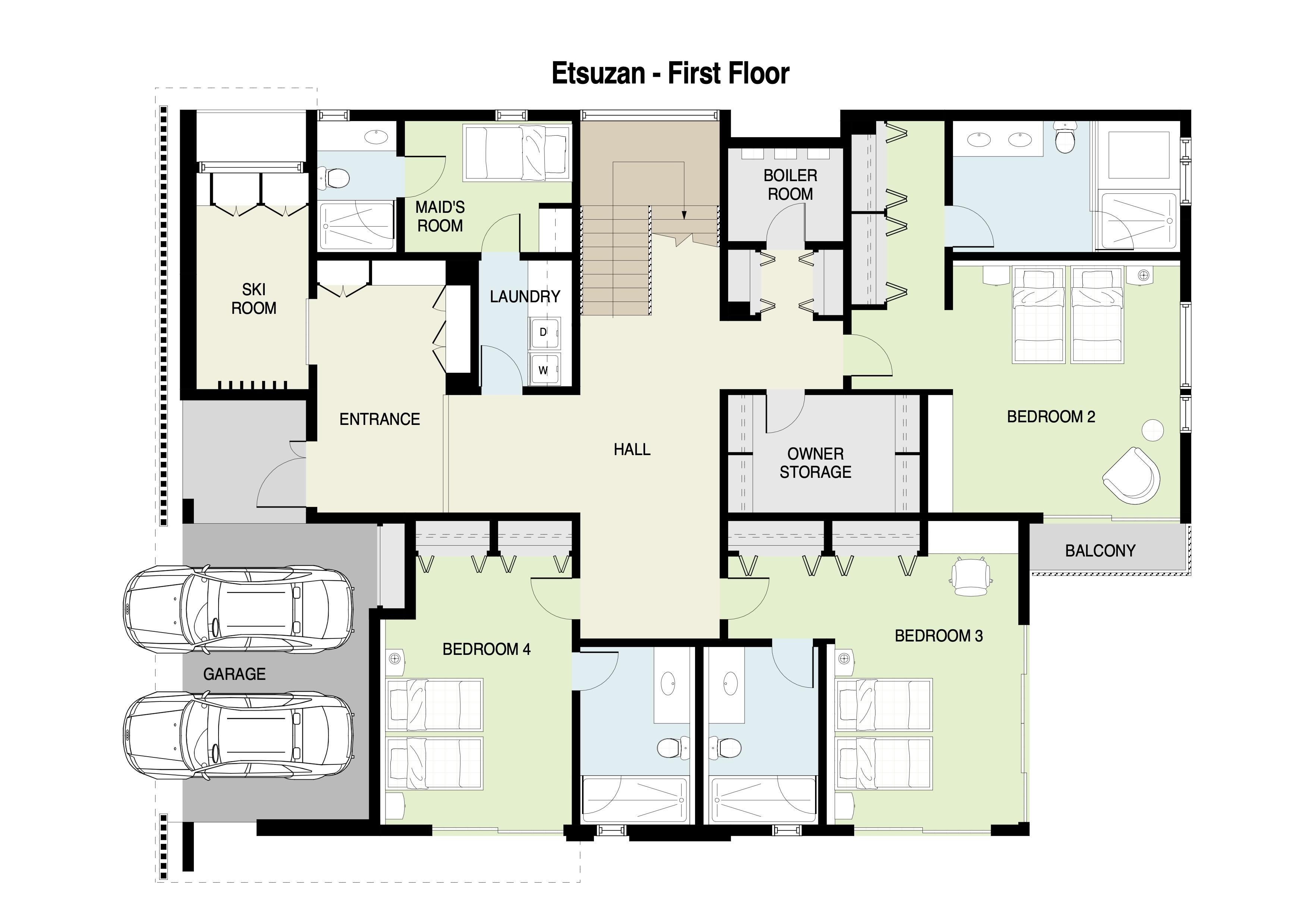 Etsuxan first floor plans