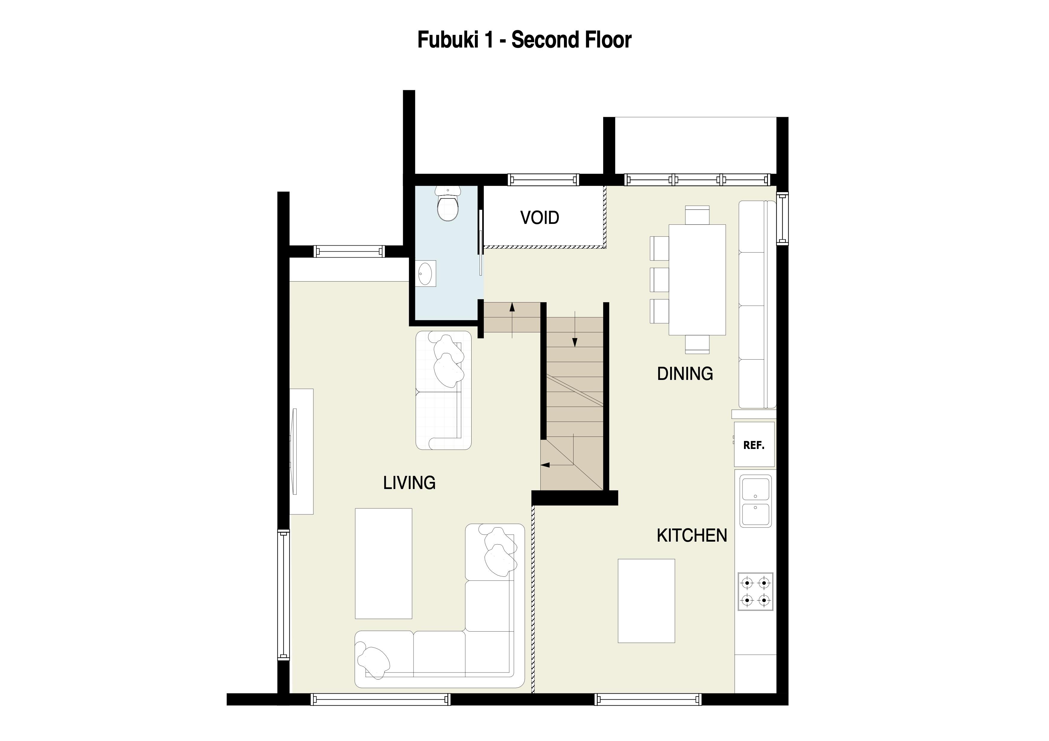 Fubuki 1 Second Floor plan