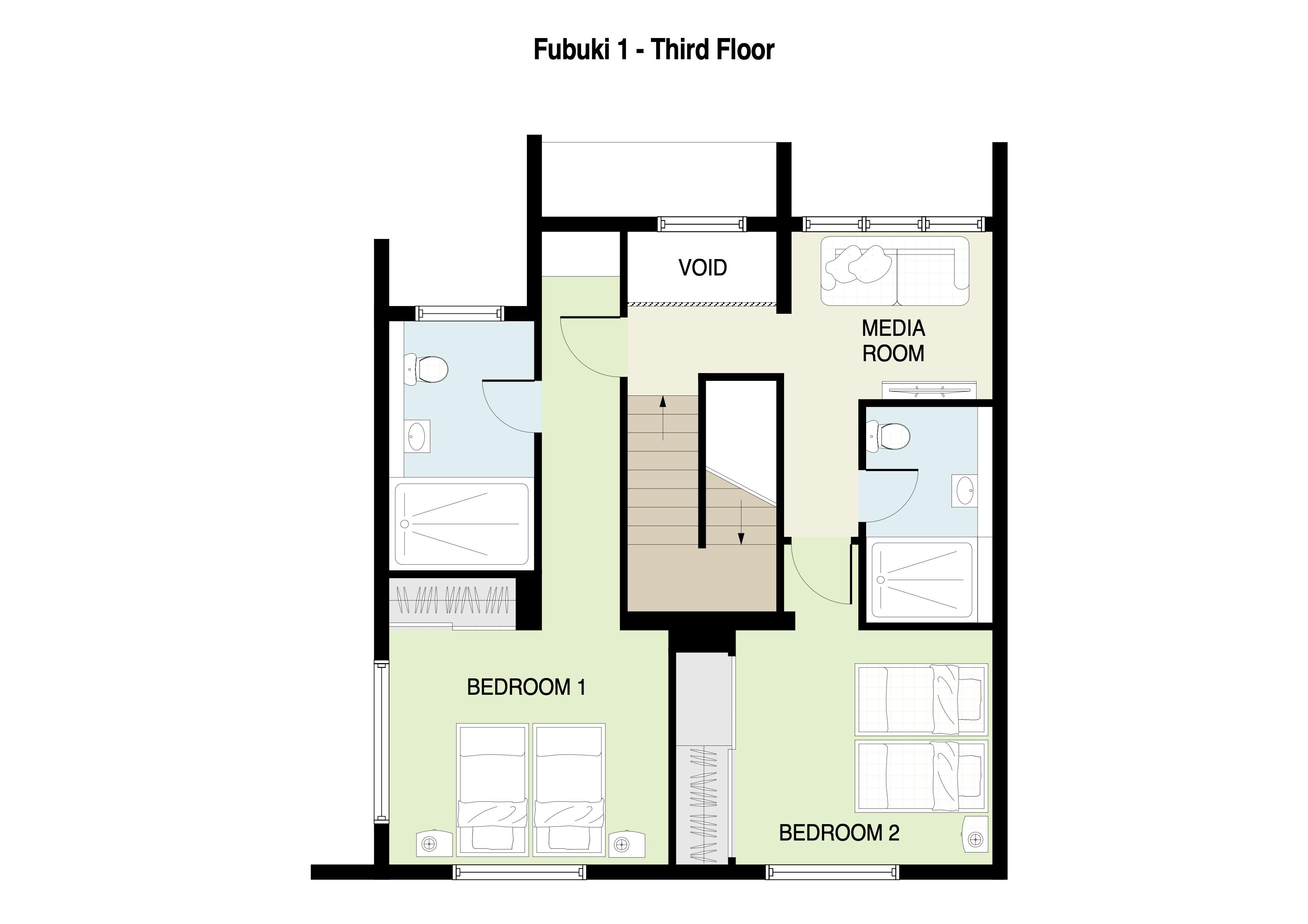 Fubuki 1 Third Floor plan