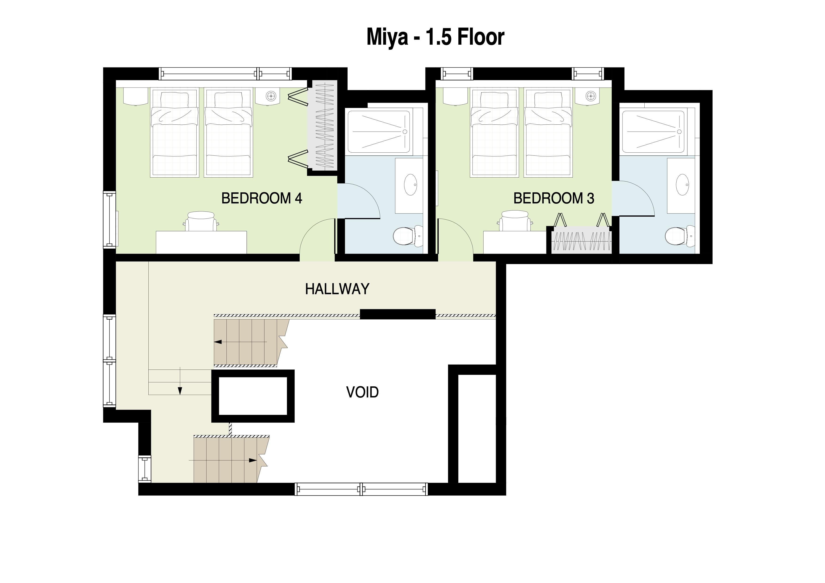Miya 1.5 level floor plan