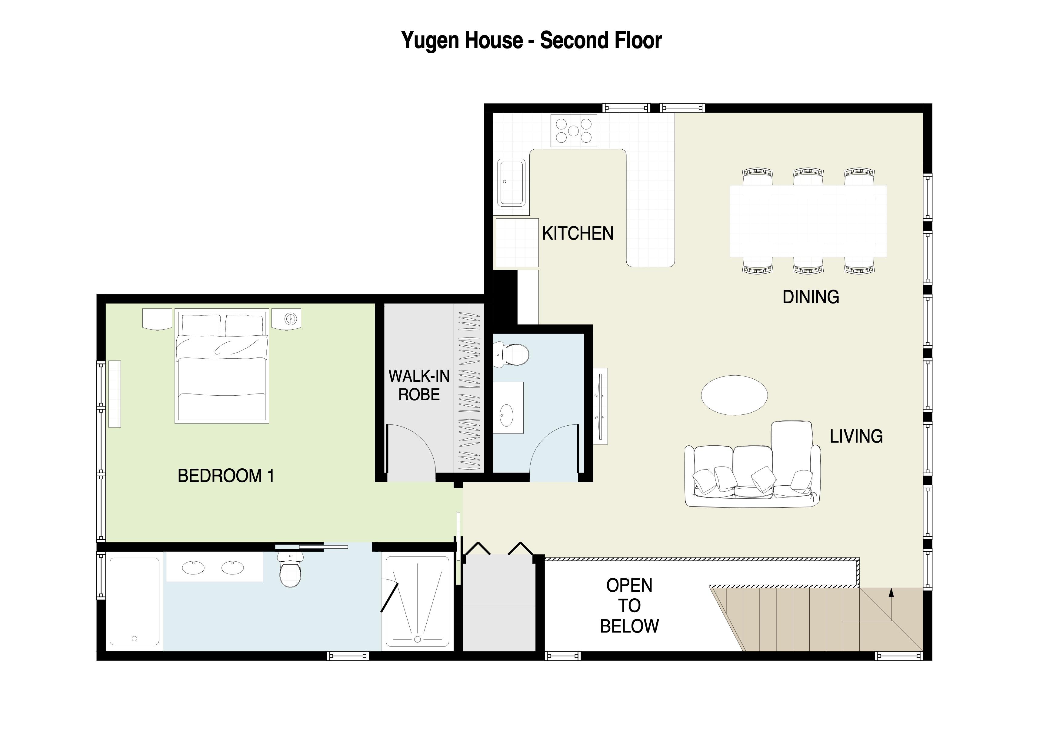 Yugen House second floor plans