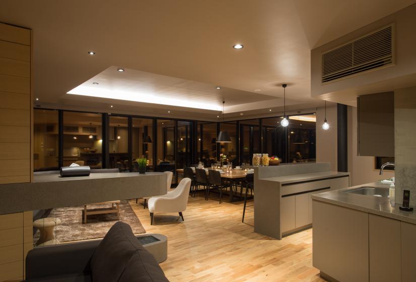 aspect 3 bedroom platinum kitchen and lounge ground floor