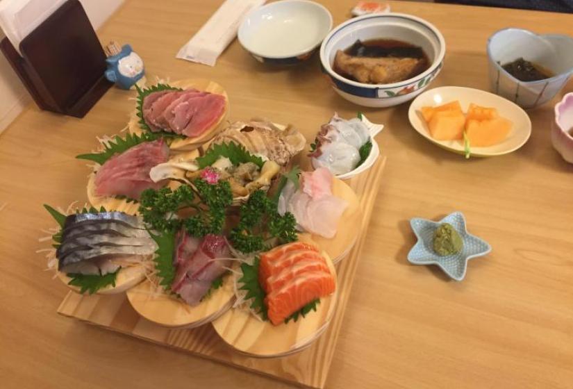 Delicious seafood is just the beginning A platter of Sushi