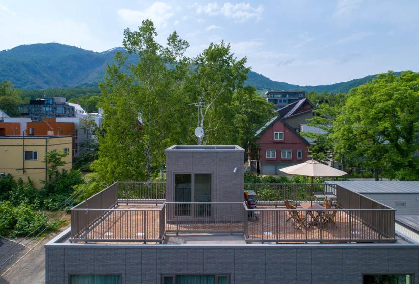 View of roof top bbq area