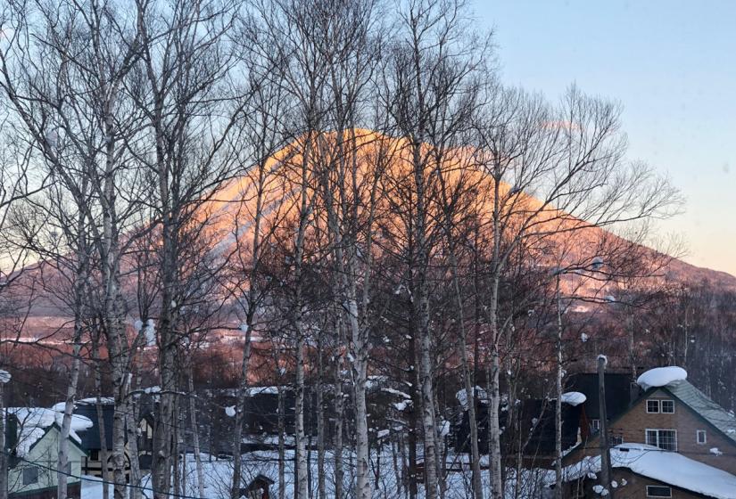 view of Mt. Yotei from house