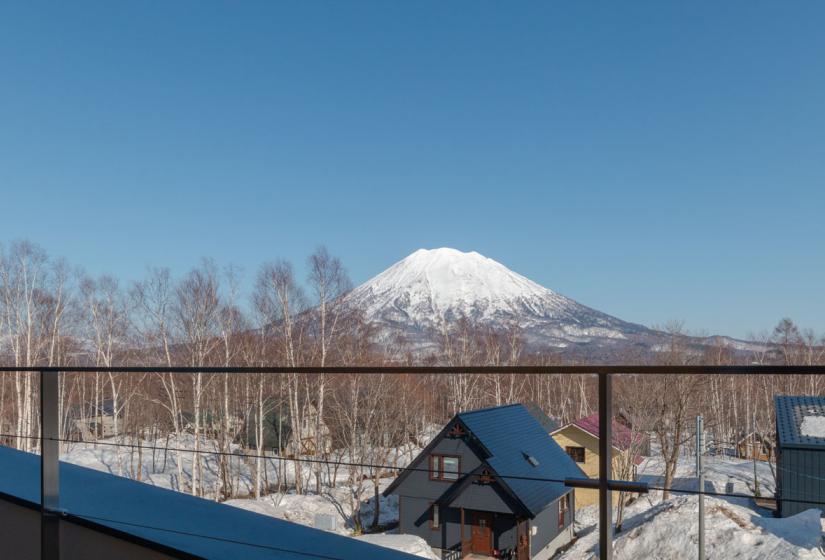 Views of Mt. Yotei from balcony