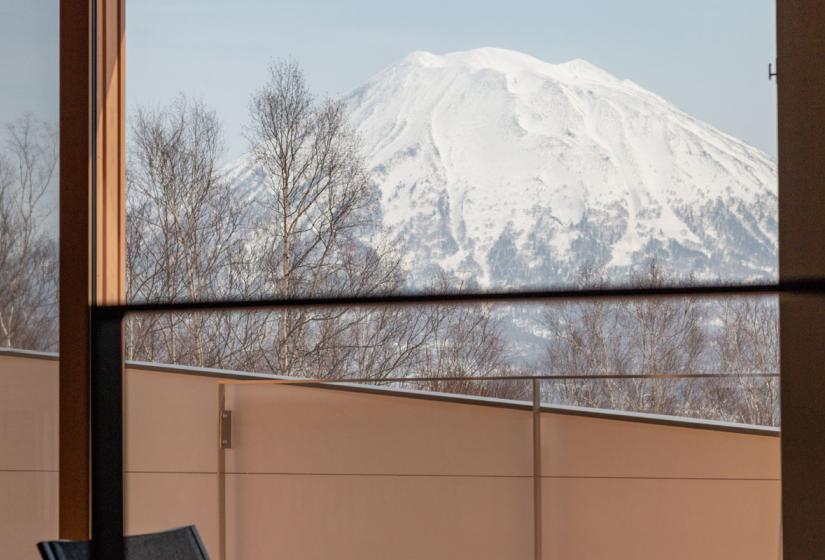 views of Mt. Yotei from the house