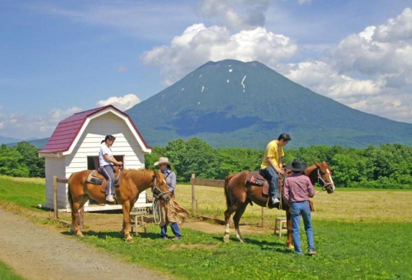 Horse riding at Milk Kobo